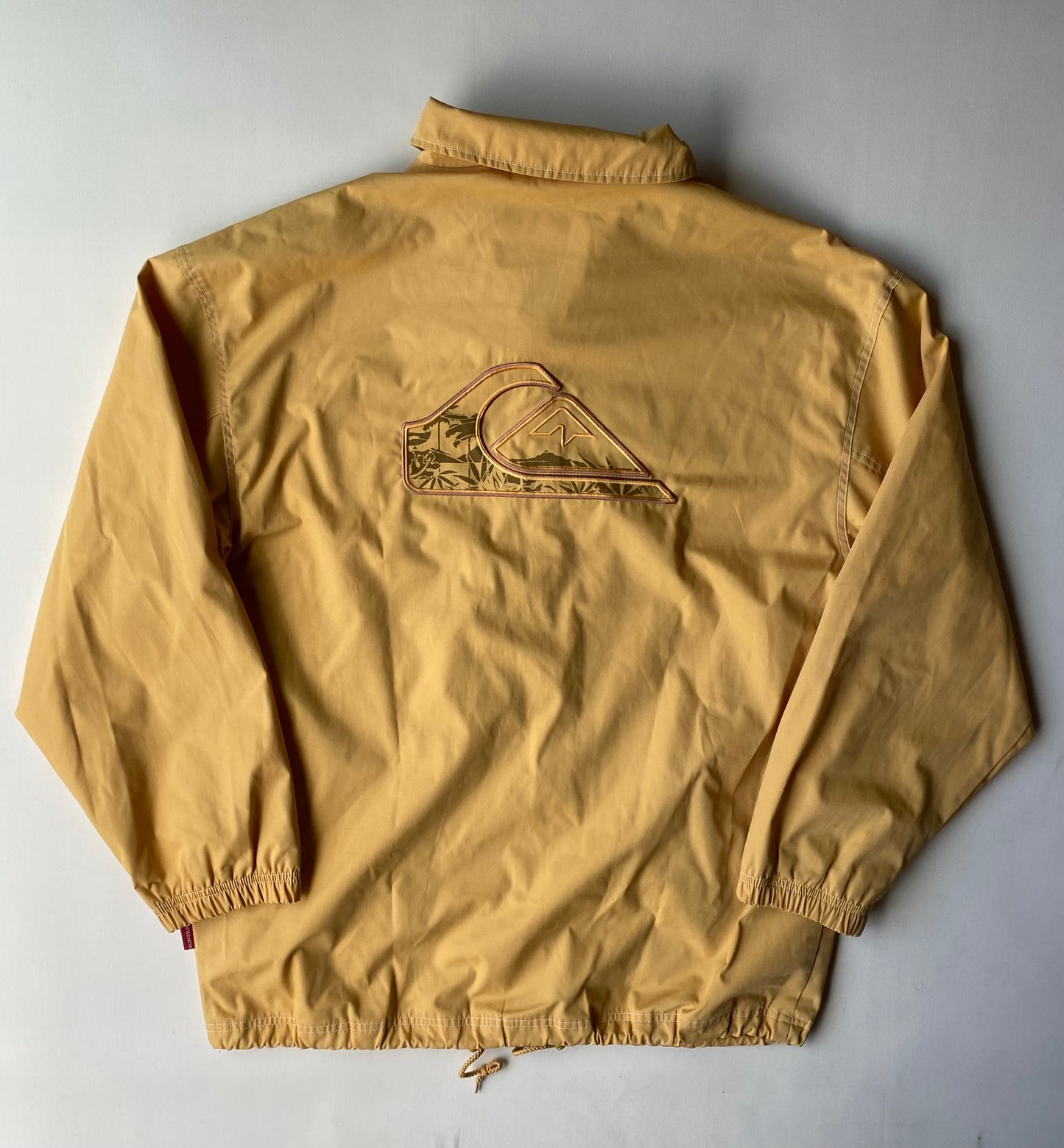 Veste coupe-vent Quiksilver, jaune, L oversize