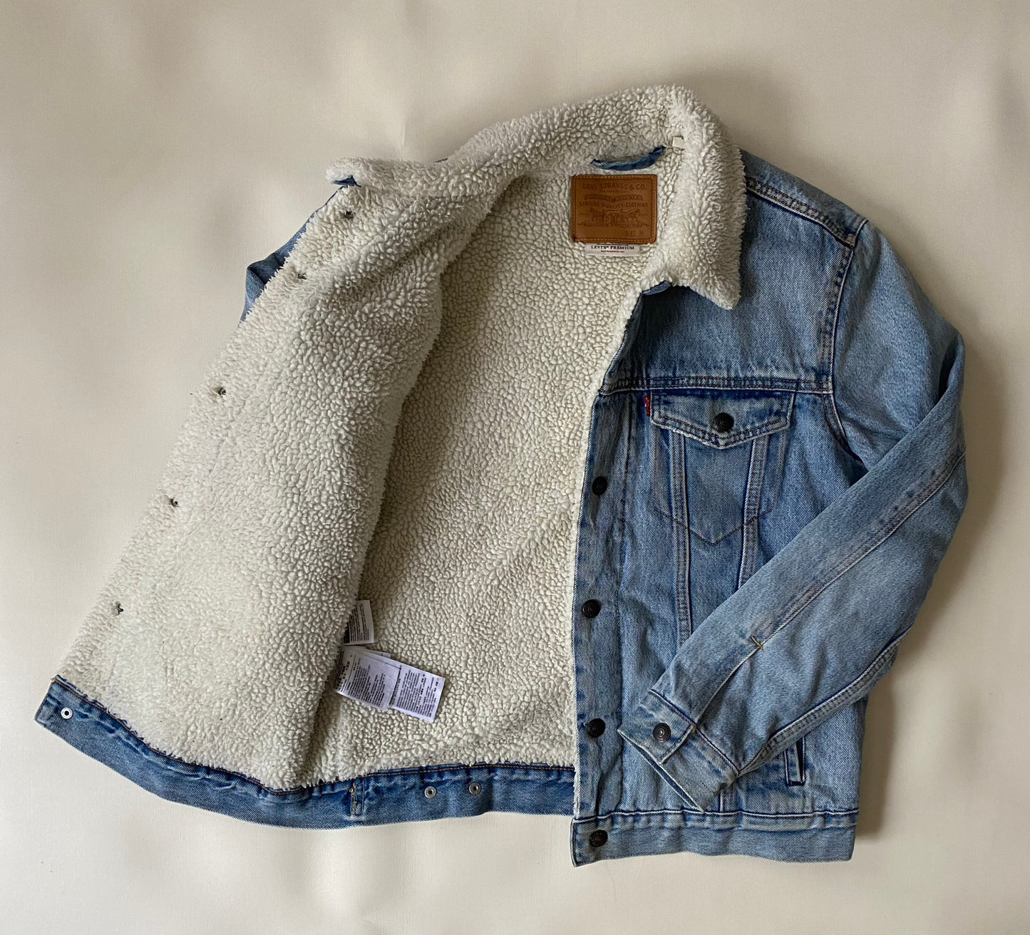 Veste jean polaire Levi's, bleu clair, M