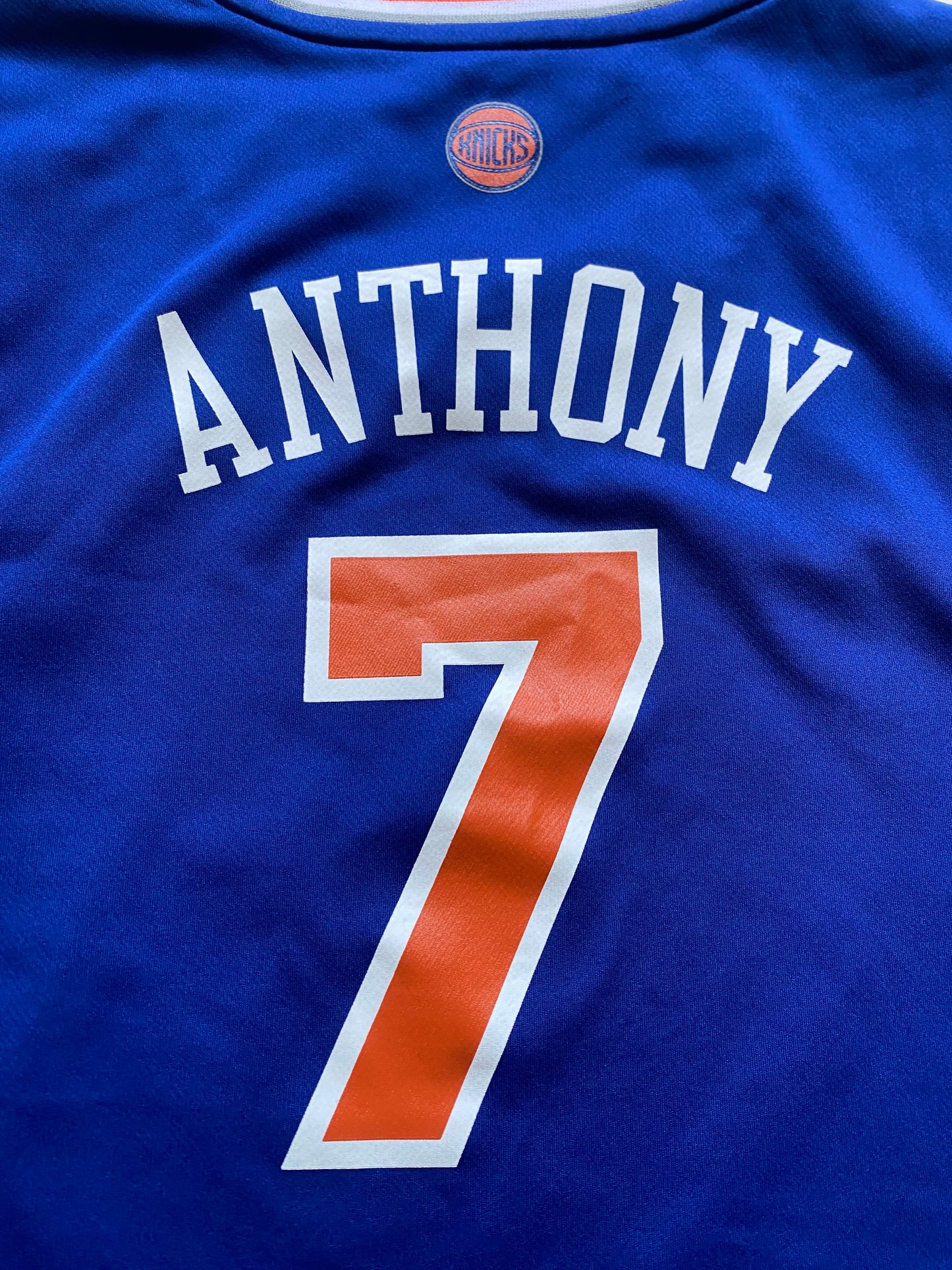 Maillot basket New York Knicks, Carmelo Anthony, bleu, S