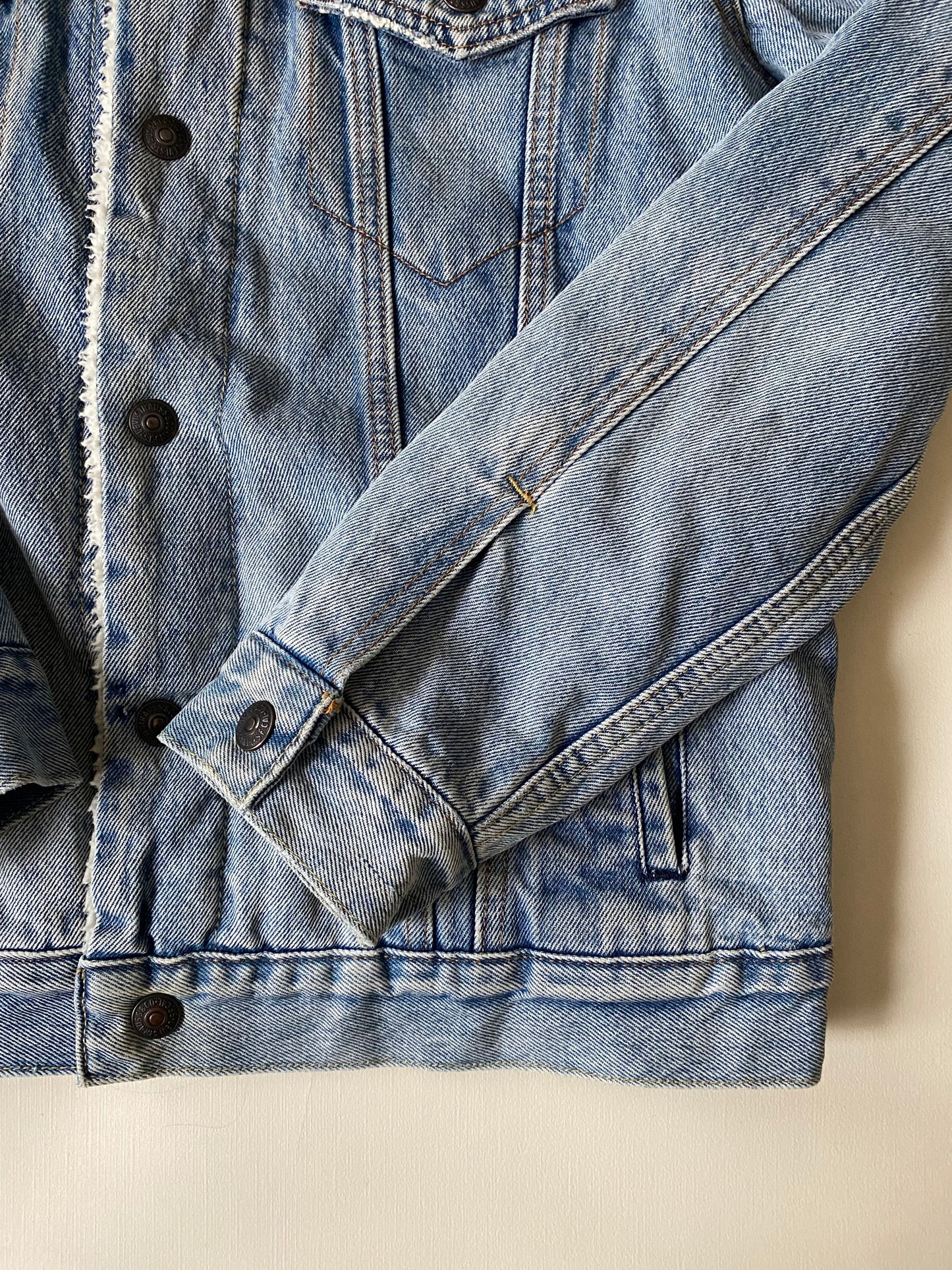 Veste jean polaire Levi's, bleu clair, M