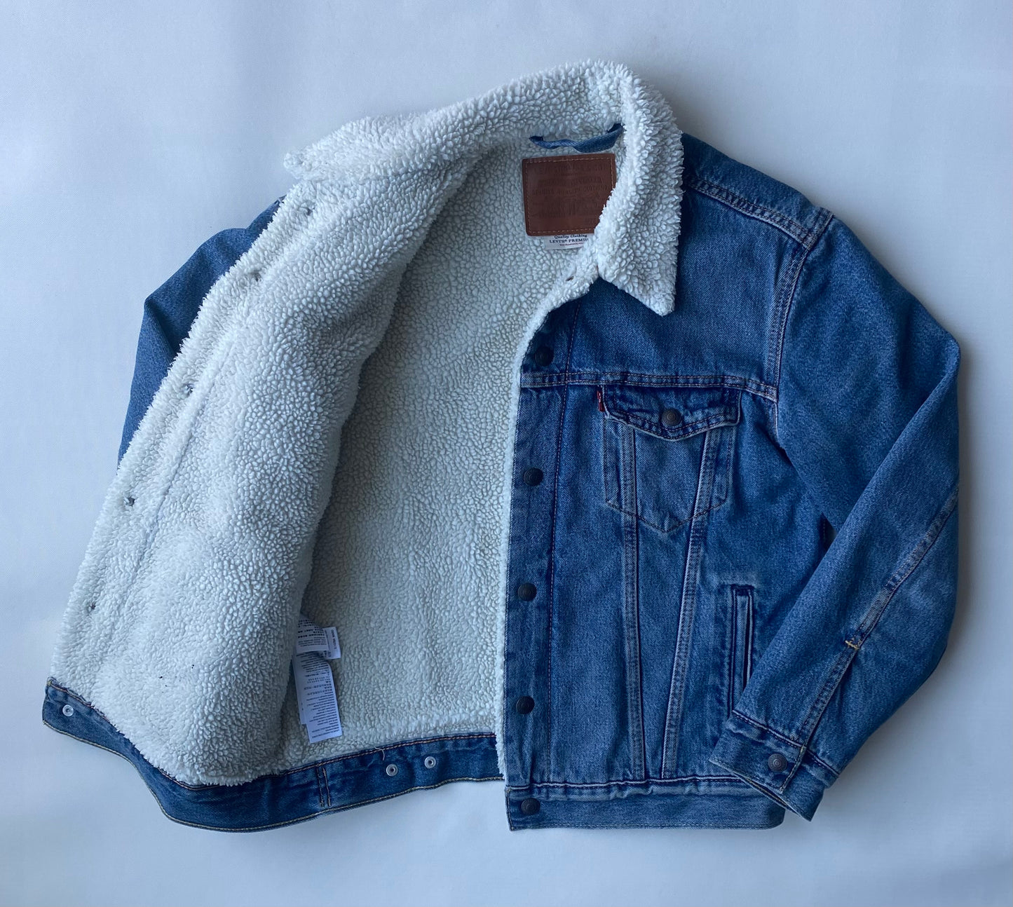 ✅ Veste jean polaire Levi's, bleu, M