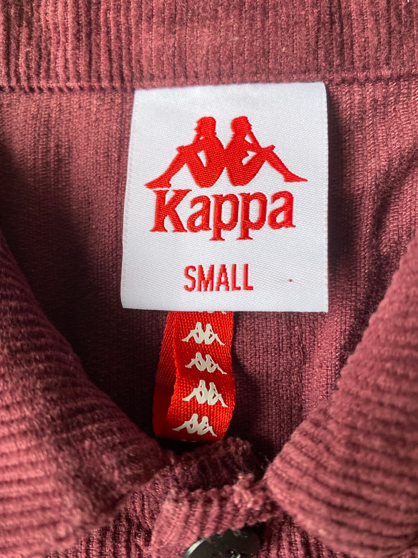 ✅ Veste velours côtelé Kappa, rouge bordeaux, M