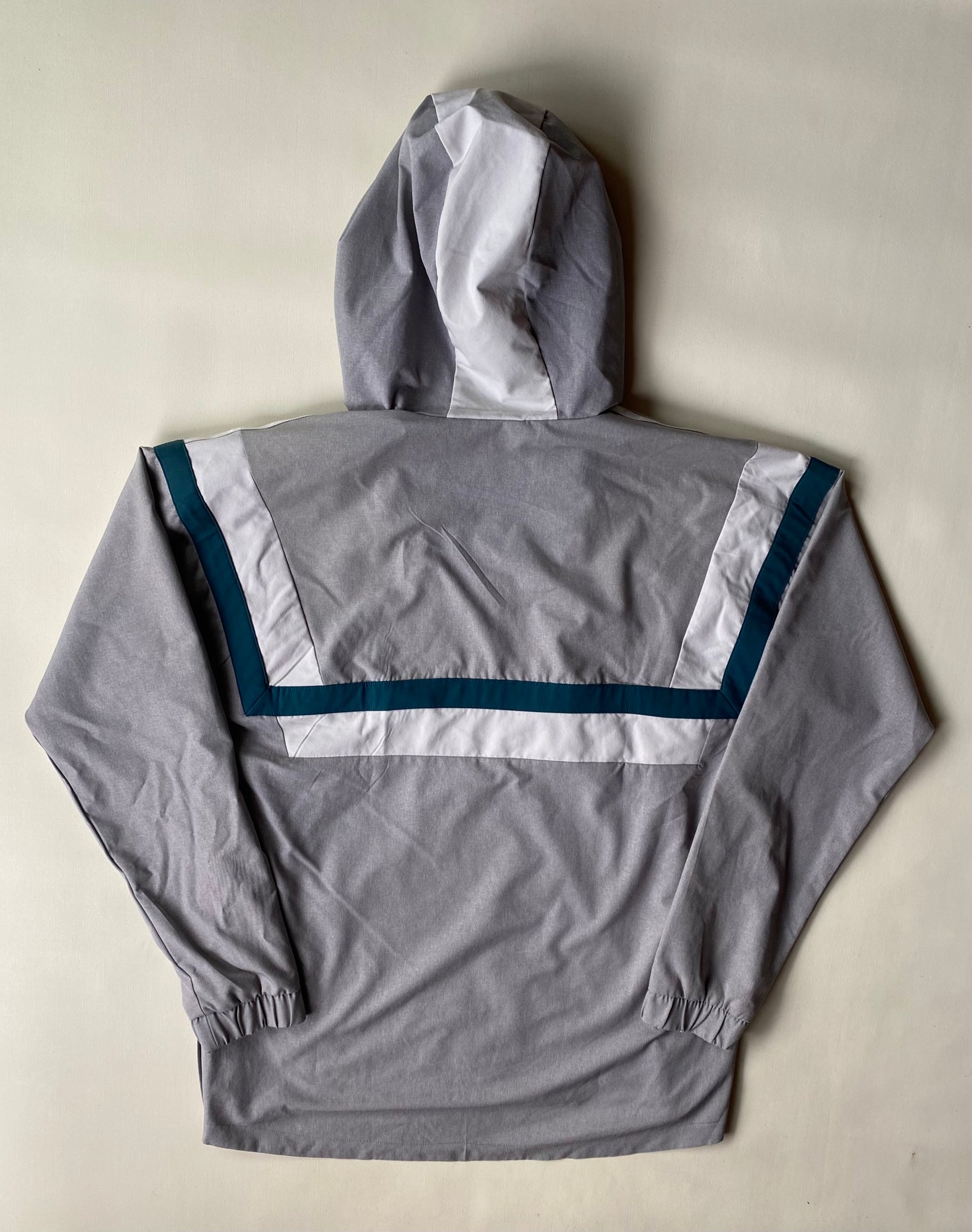 Veste de jogging coupe-vent Adidas, grise, M oversize