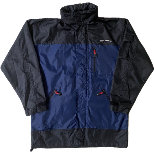 Veste coupe-vent / pluie ralph lauren, bleu marine et noir, L