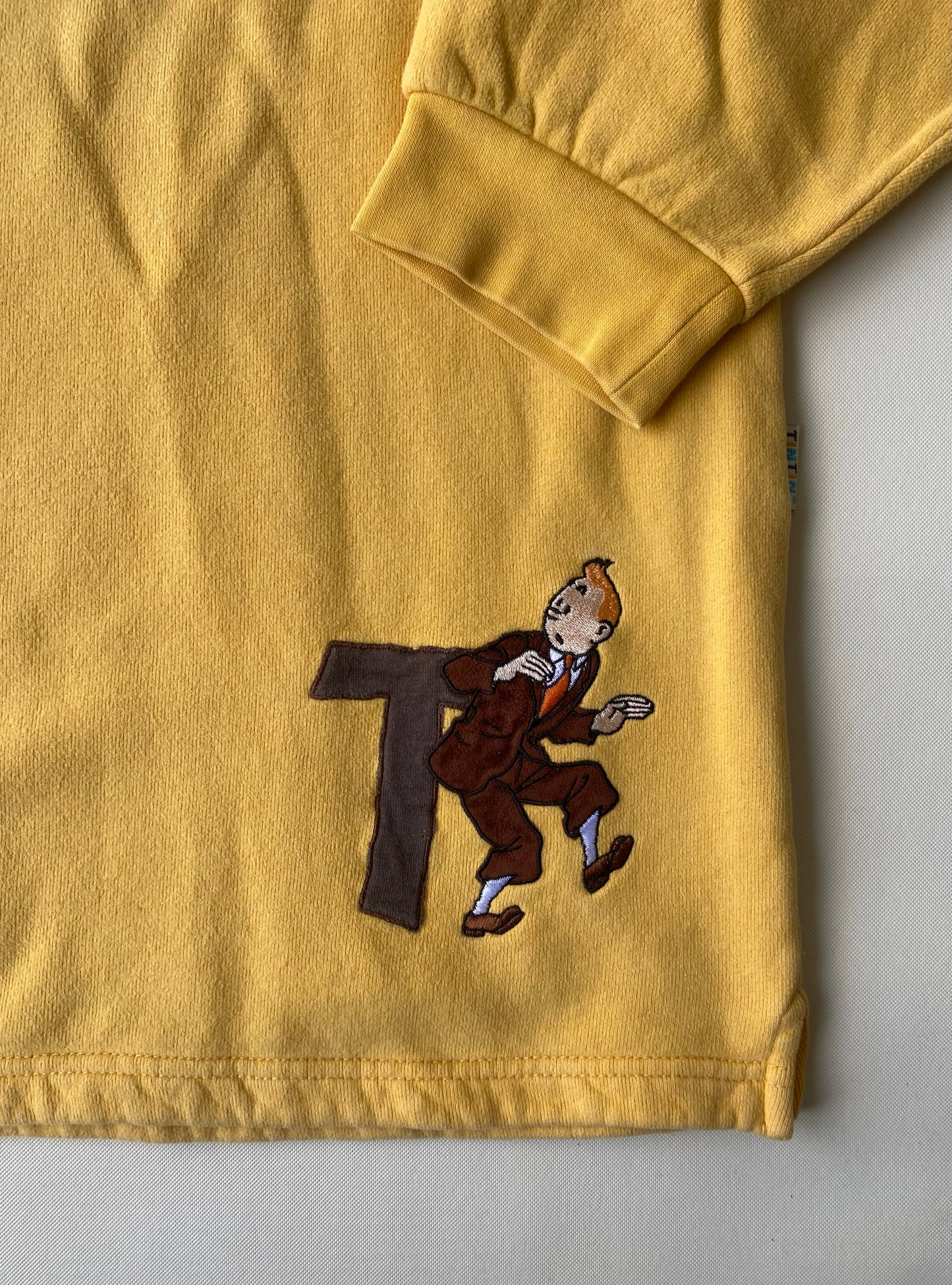✅ Pull collector Tintin, jaune, L