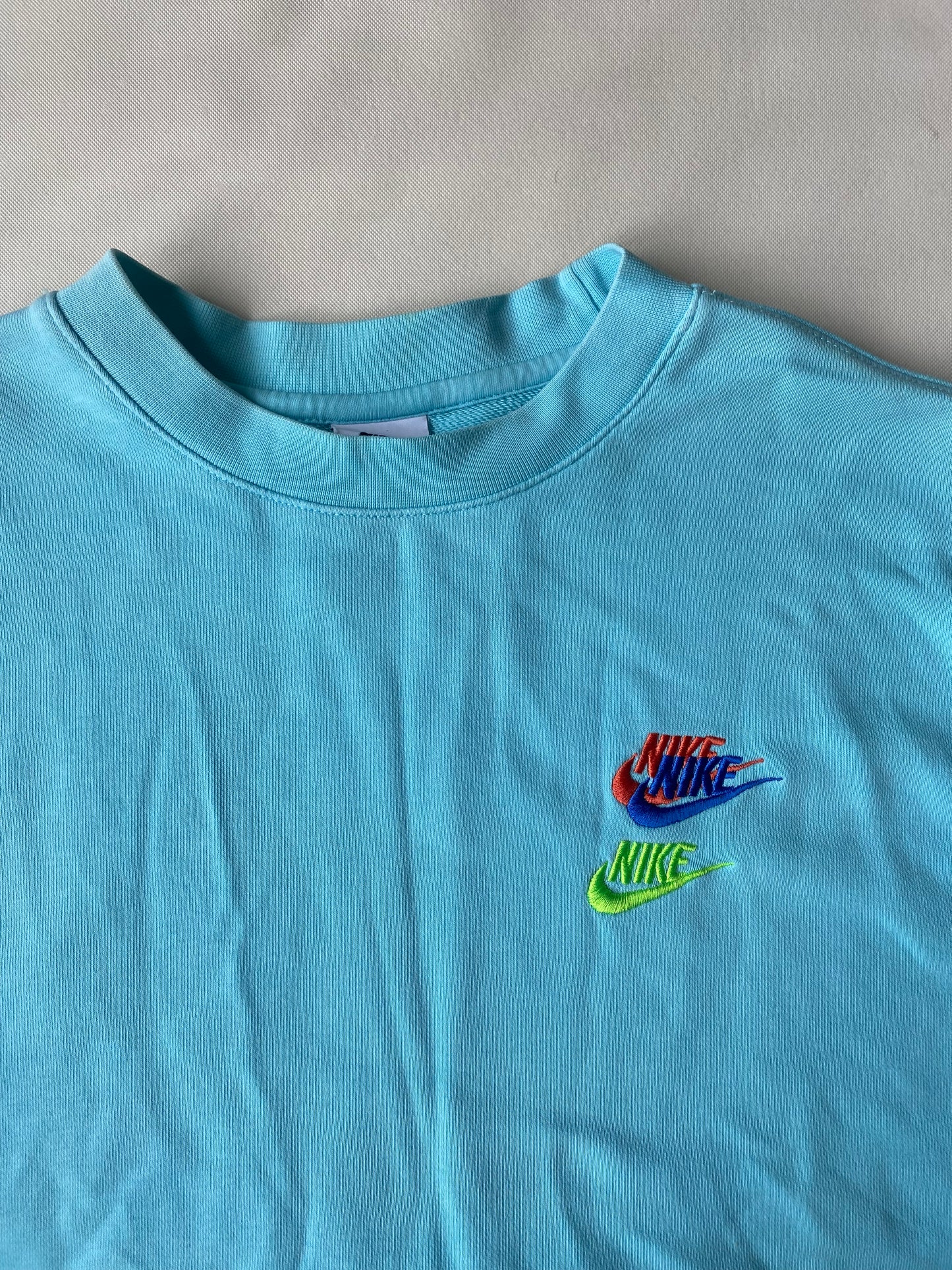 ✅ Pull Nike full logo, bleu ciel, M