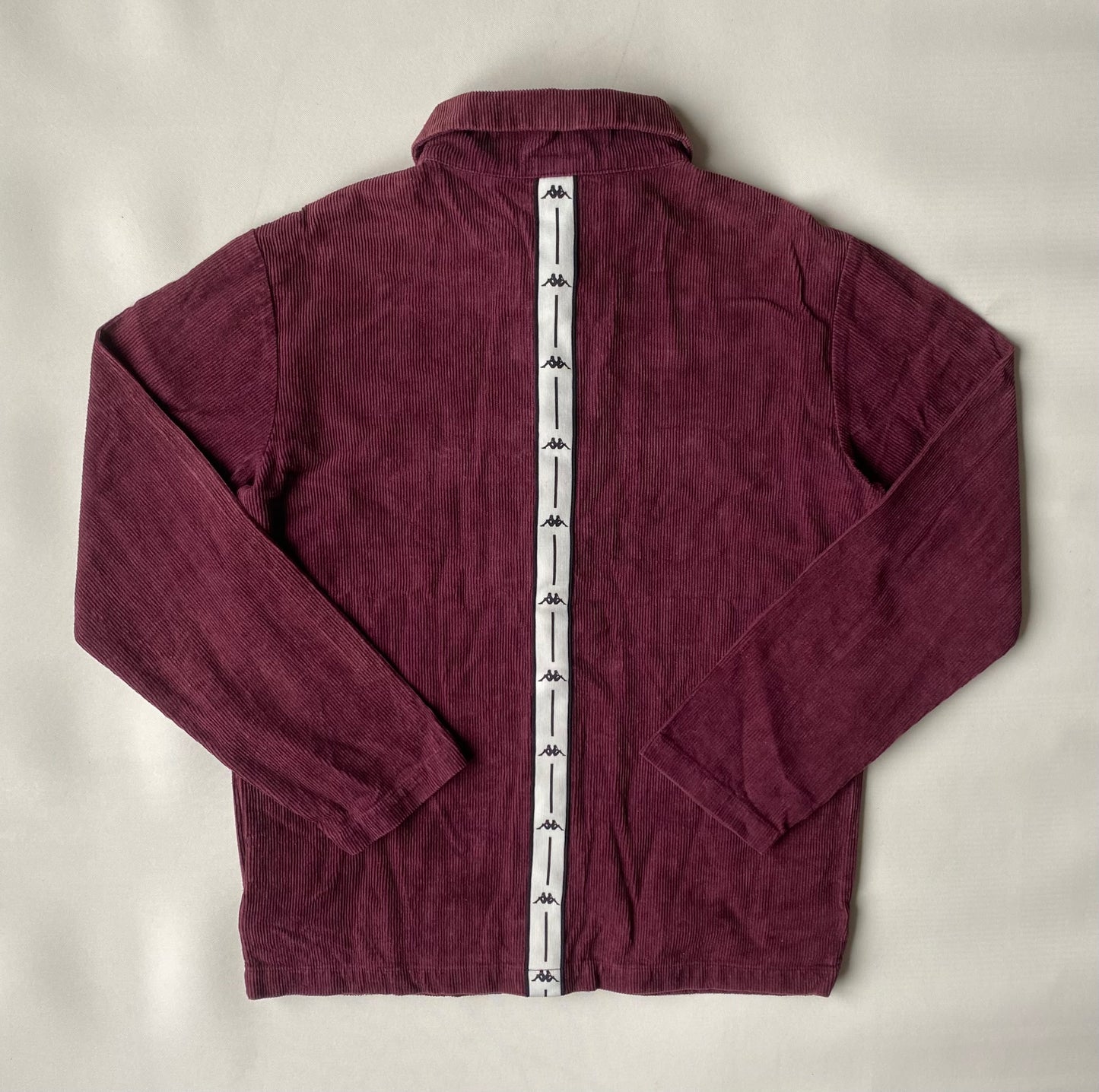 ✅ Veste velours côtelé Kappa, rouge bordeaux, M