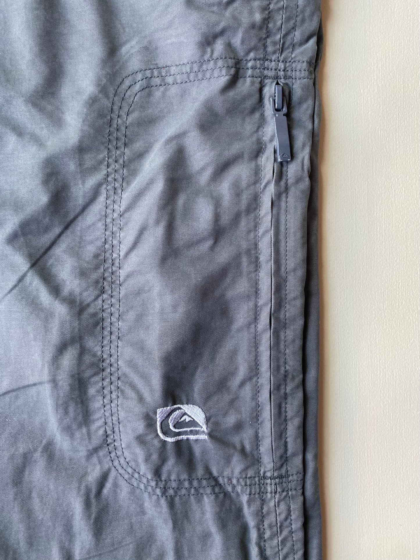 Pantalon Quiksilver vintage, gris anthracite, XS oversize