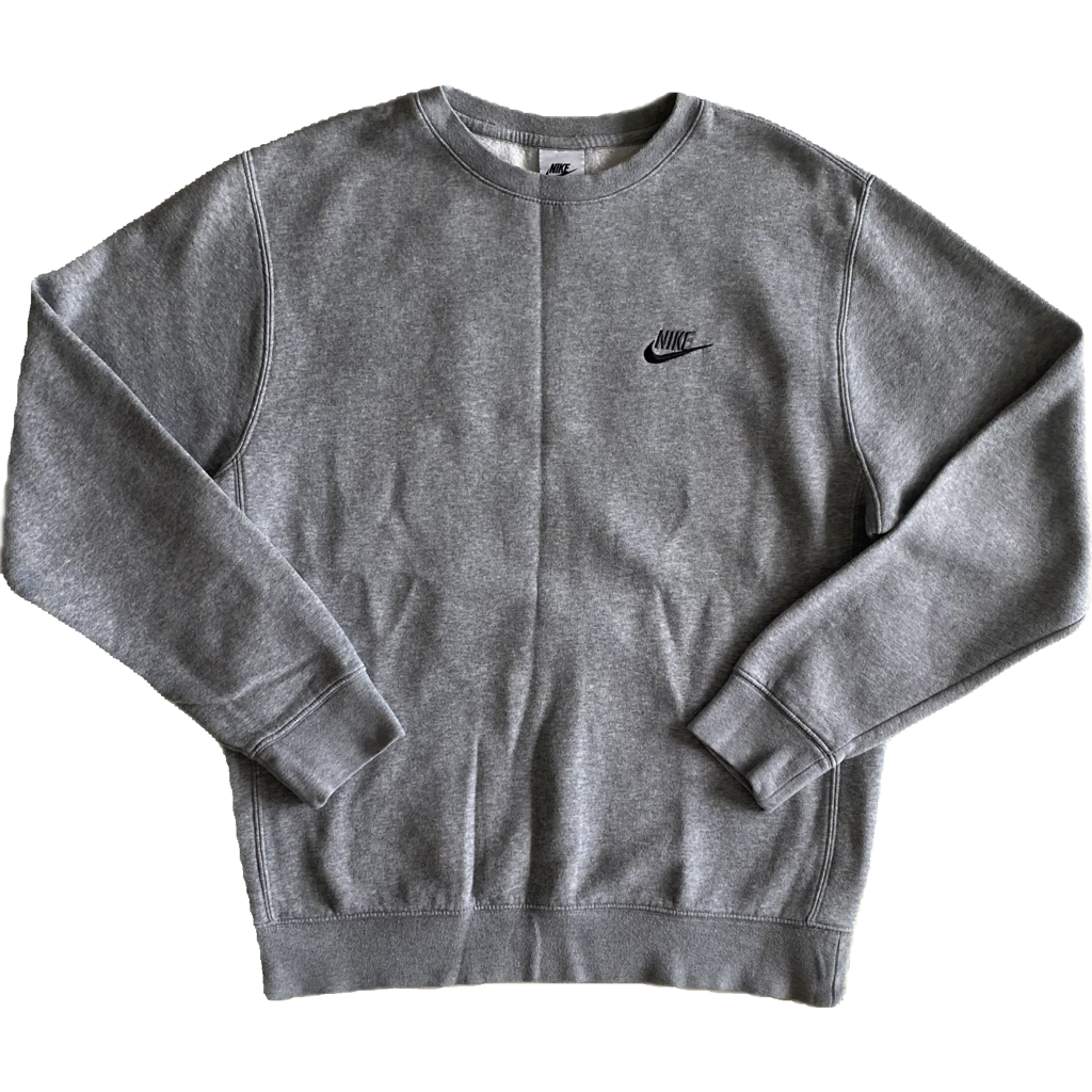 Pull Nike brodé, gris, M