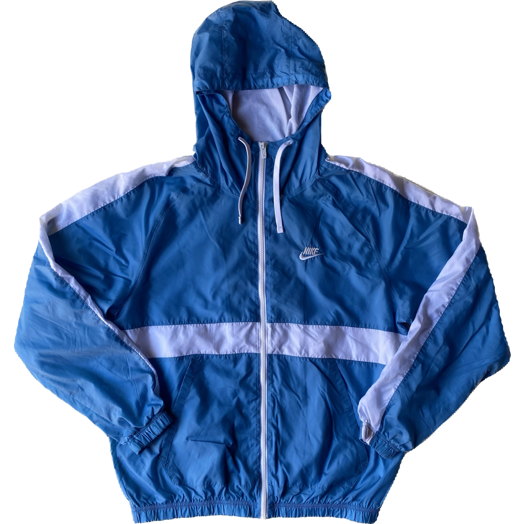 Veste Nike, Bleu clair/ blanc, M oversize