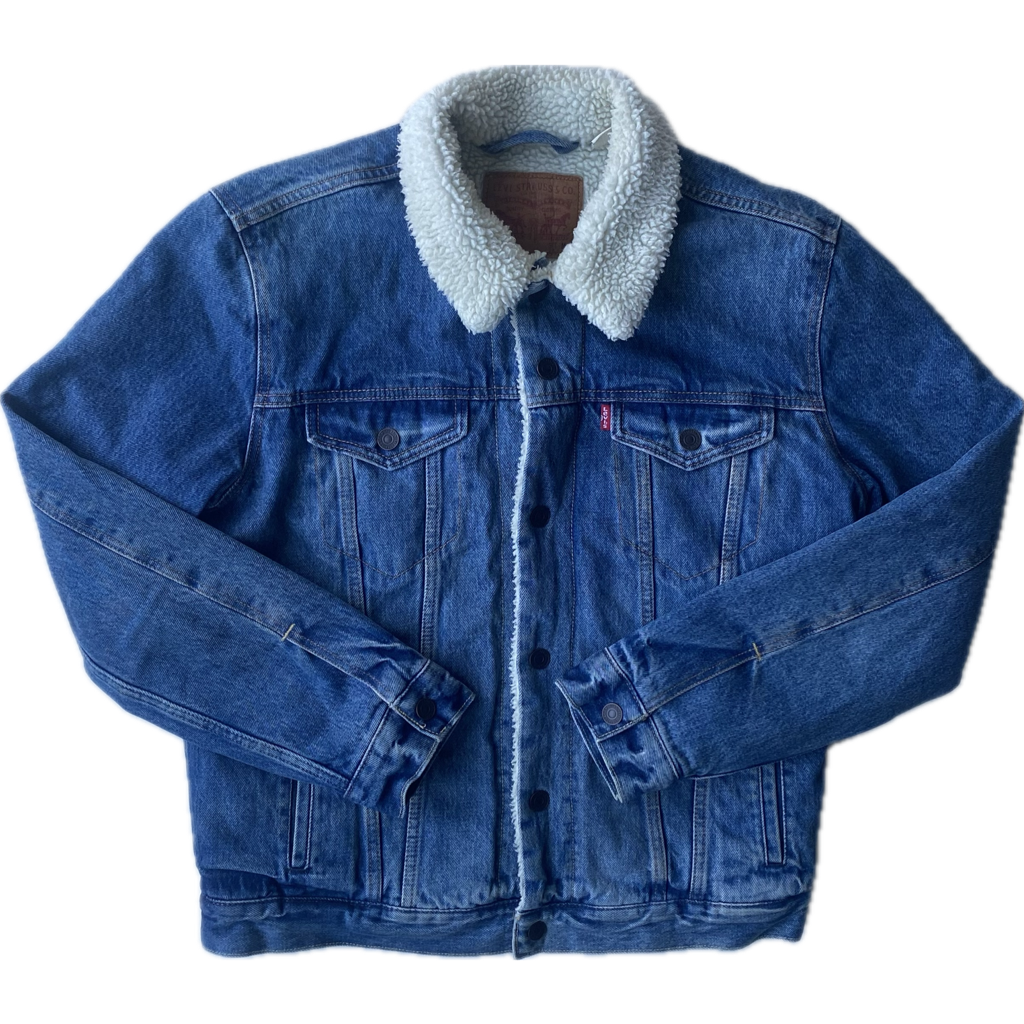 ✅ Veste en jean polaire Levi's, bleu, M/L