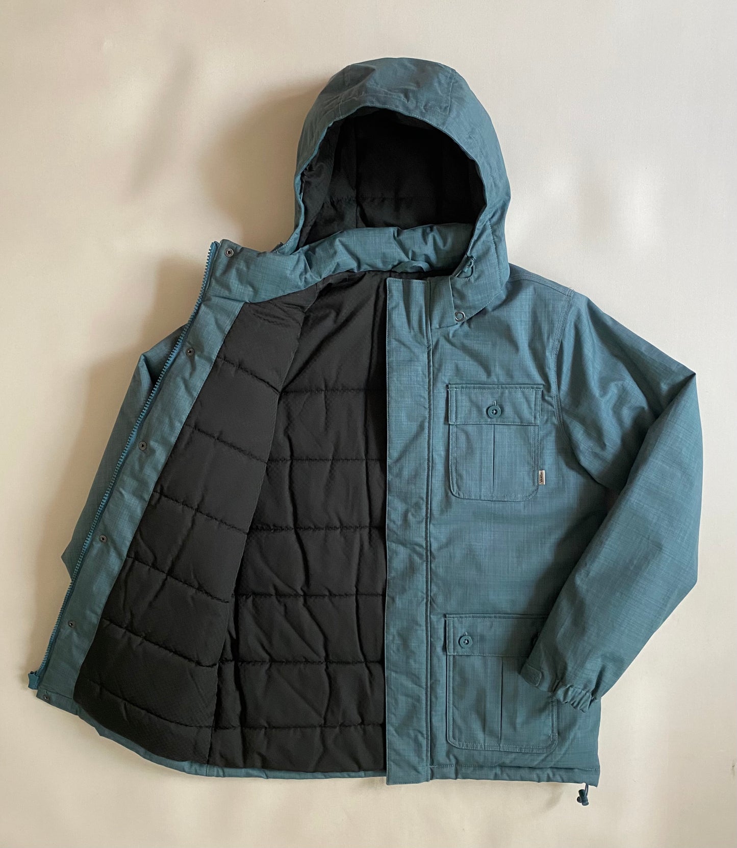 Manteau / parka Vans, bleu / gris, S oversize