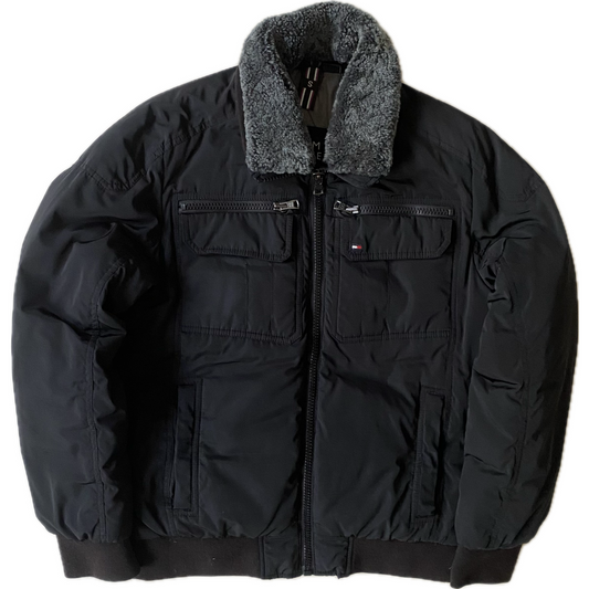 Blouson rembourré Tommy Hilfiger, noir, S oversize