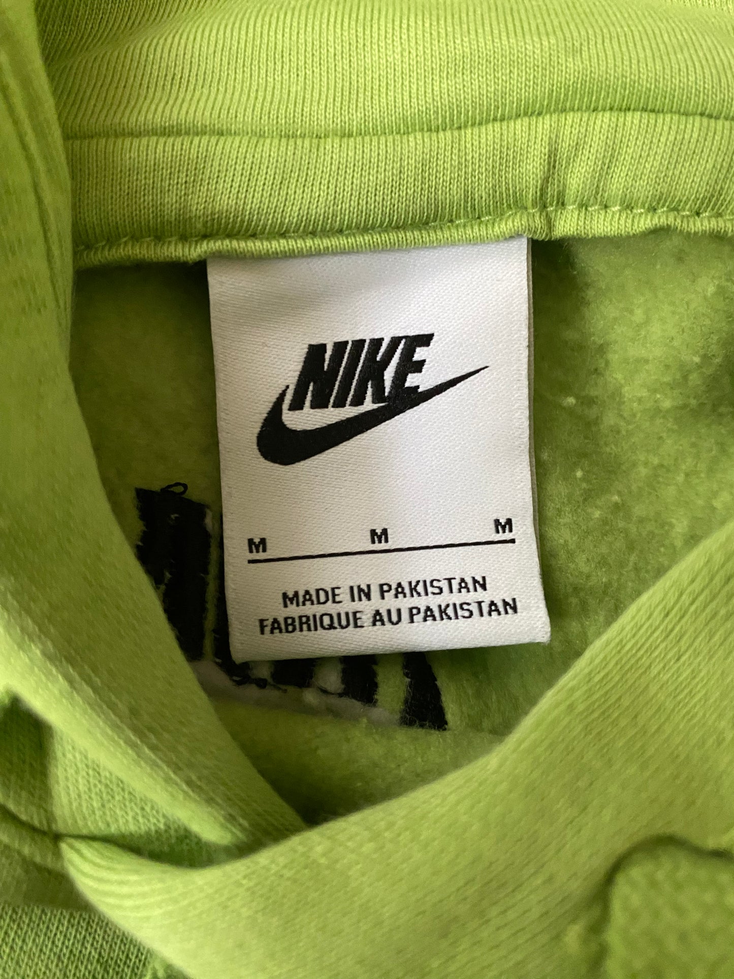 Pull à capuche Nike, vert anis, XL oversize