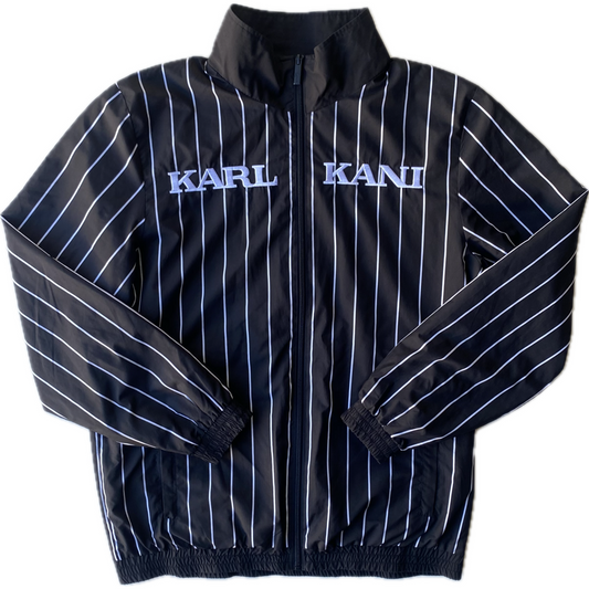 Veste coupe-vent Karl Kani, Noir et bandes blanches, L