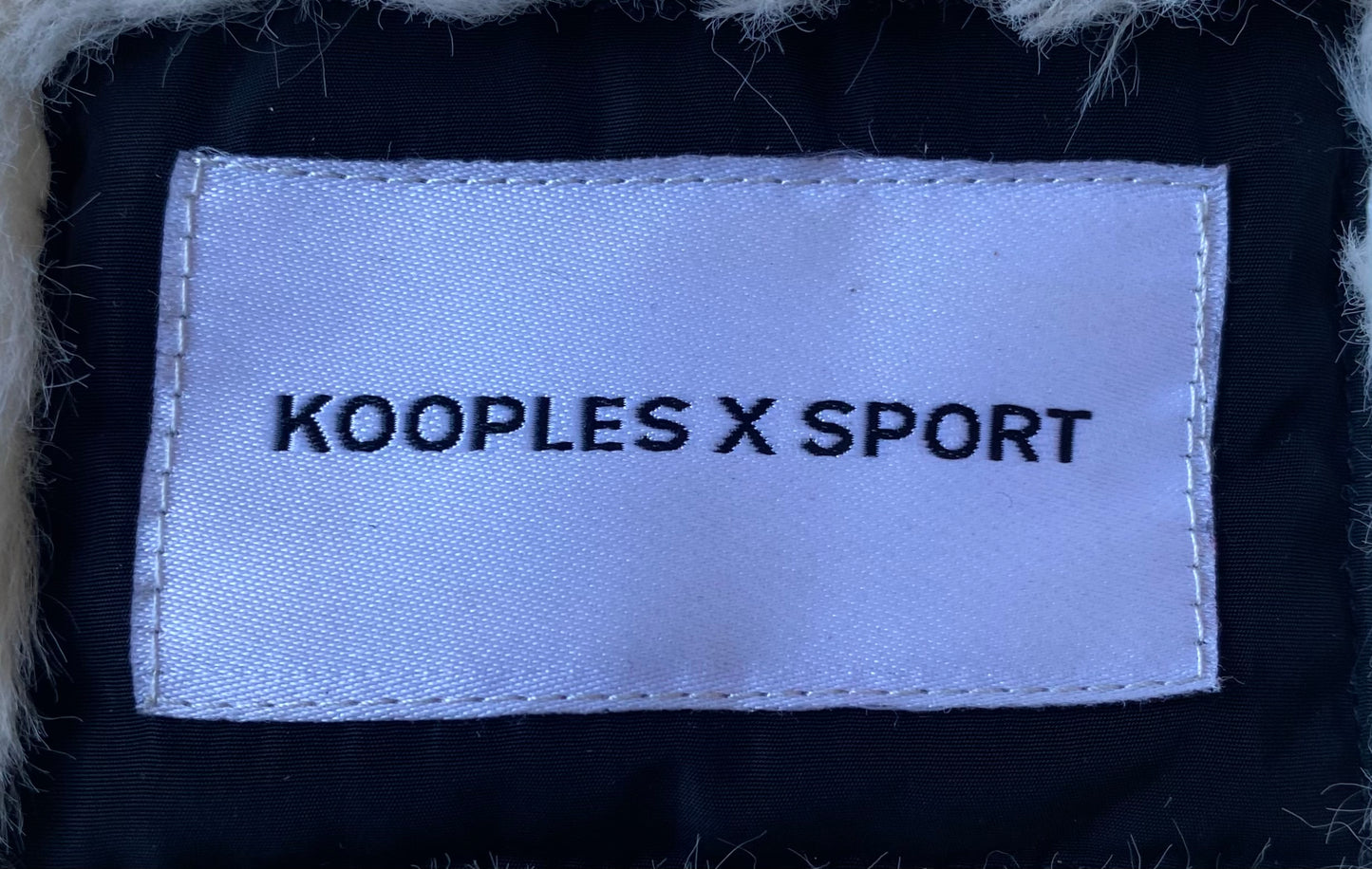 ✅ Parka polaire The Kooples Sport, noir et blanc, M/L