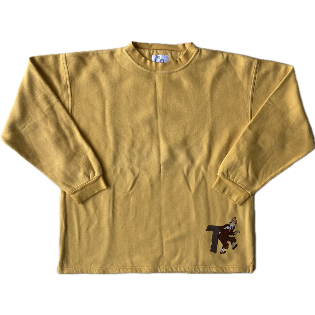 ✅ Pull collector Tintin, jaune, L