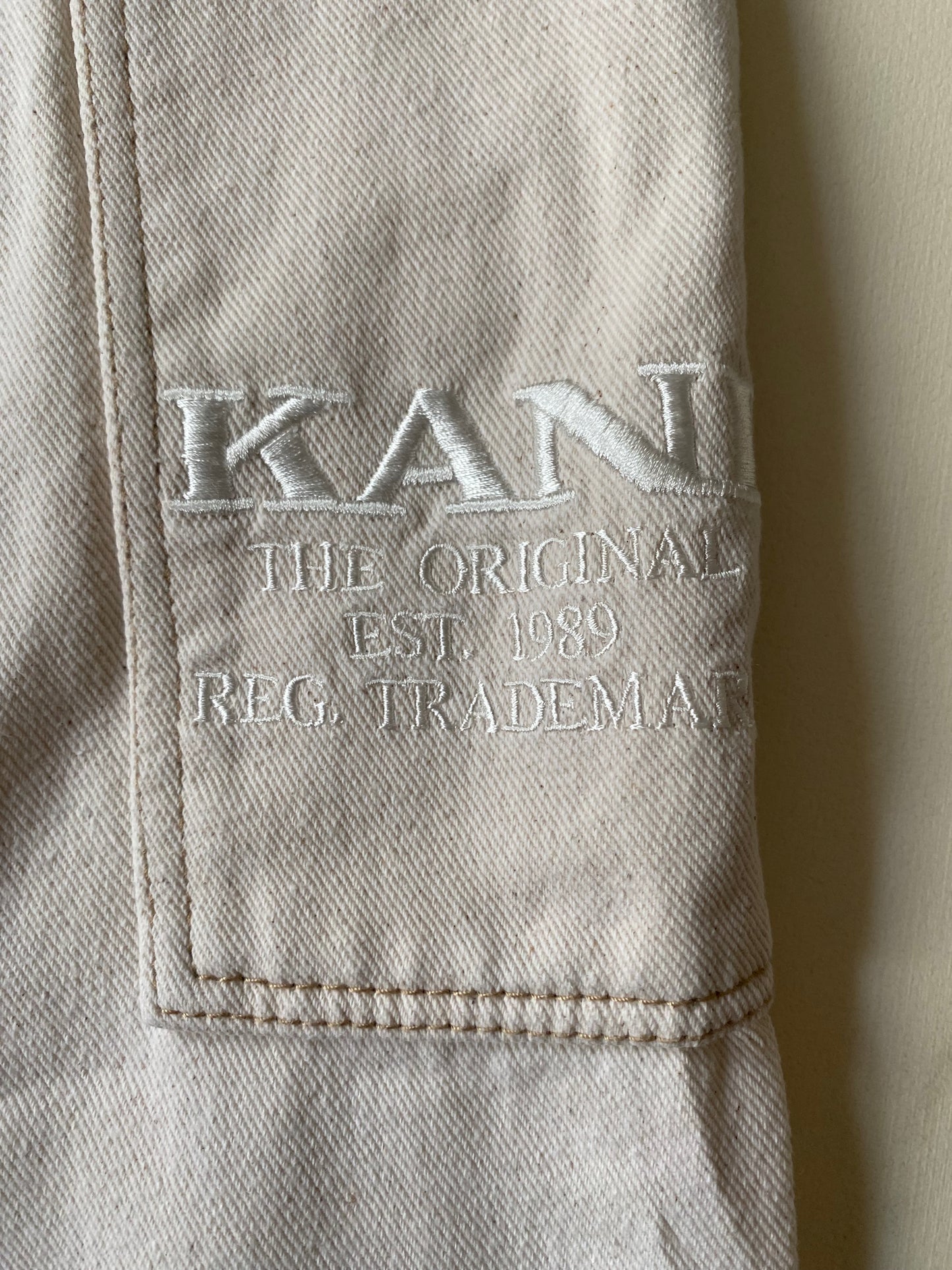 Baggy jean Karl Kani, crème, S (36)