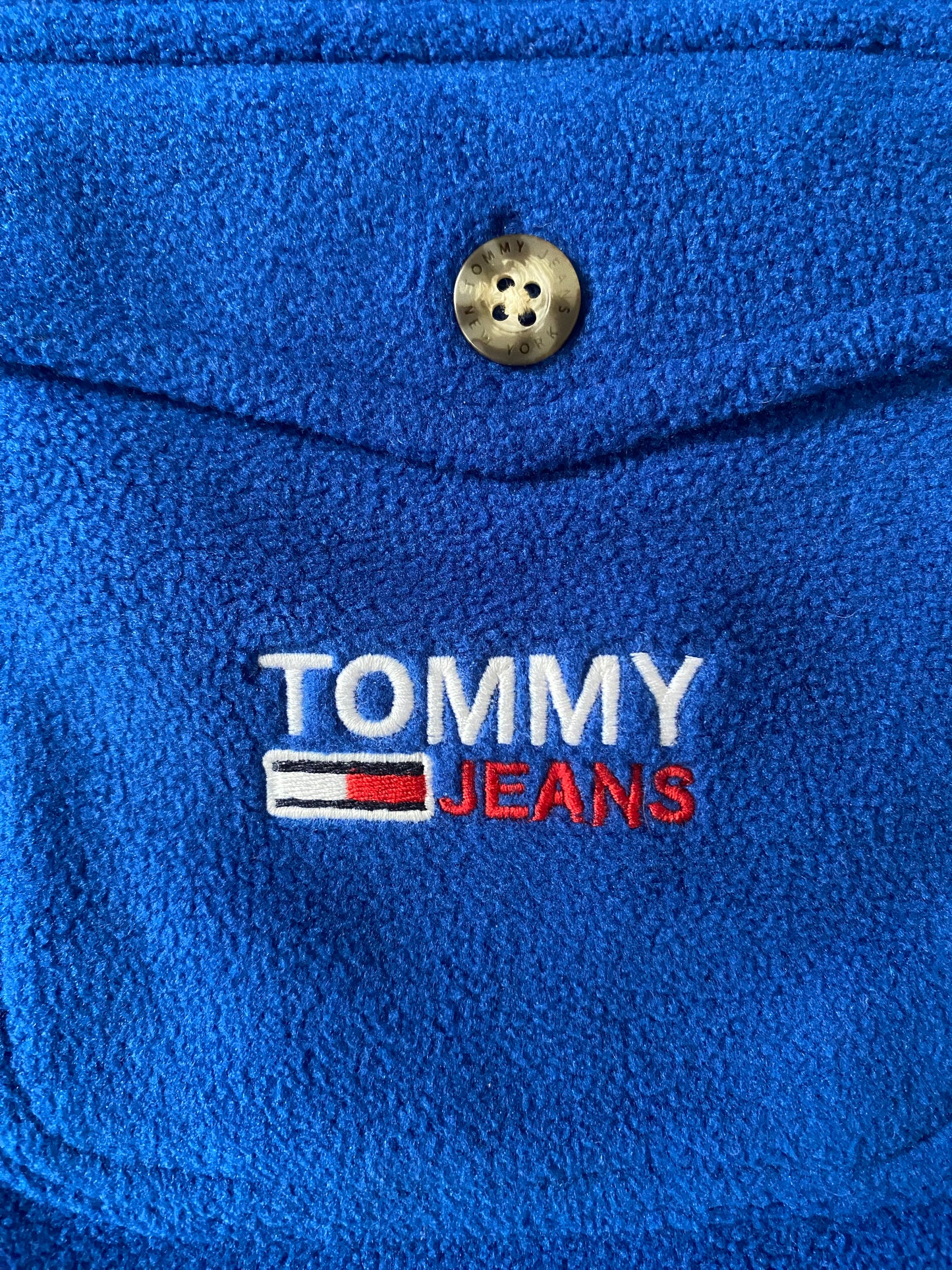 Veste chemise polaire Tommy Hilfiger, bleu, S / M