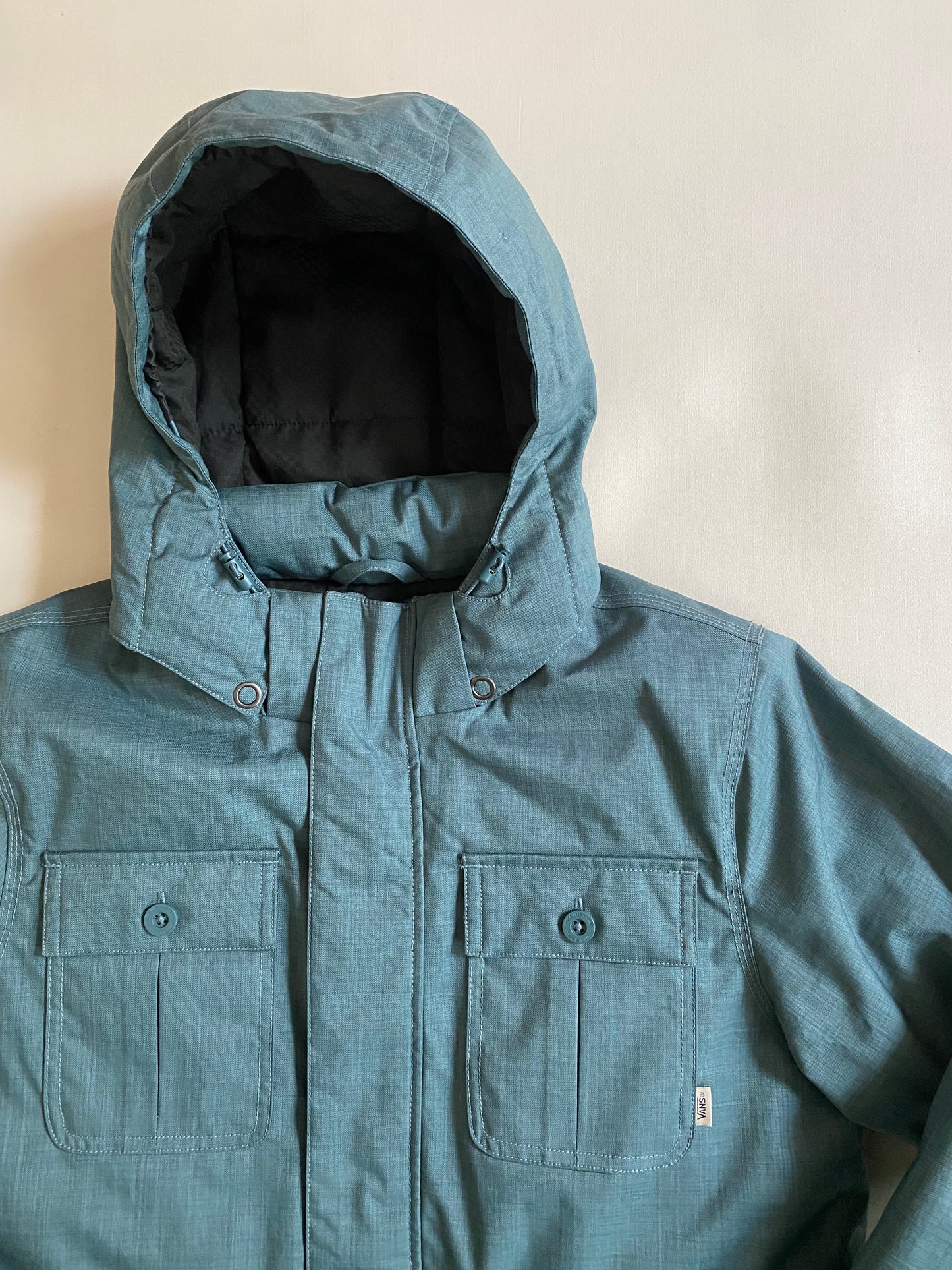 Manteau / parka Vans, bleu / gris, S oversize