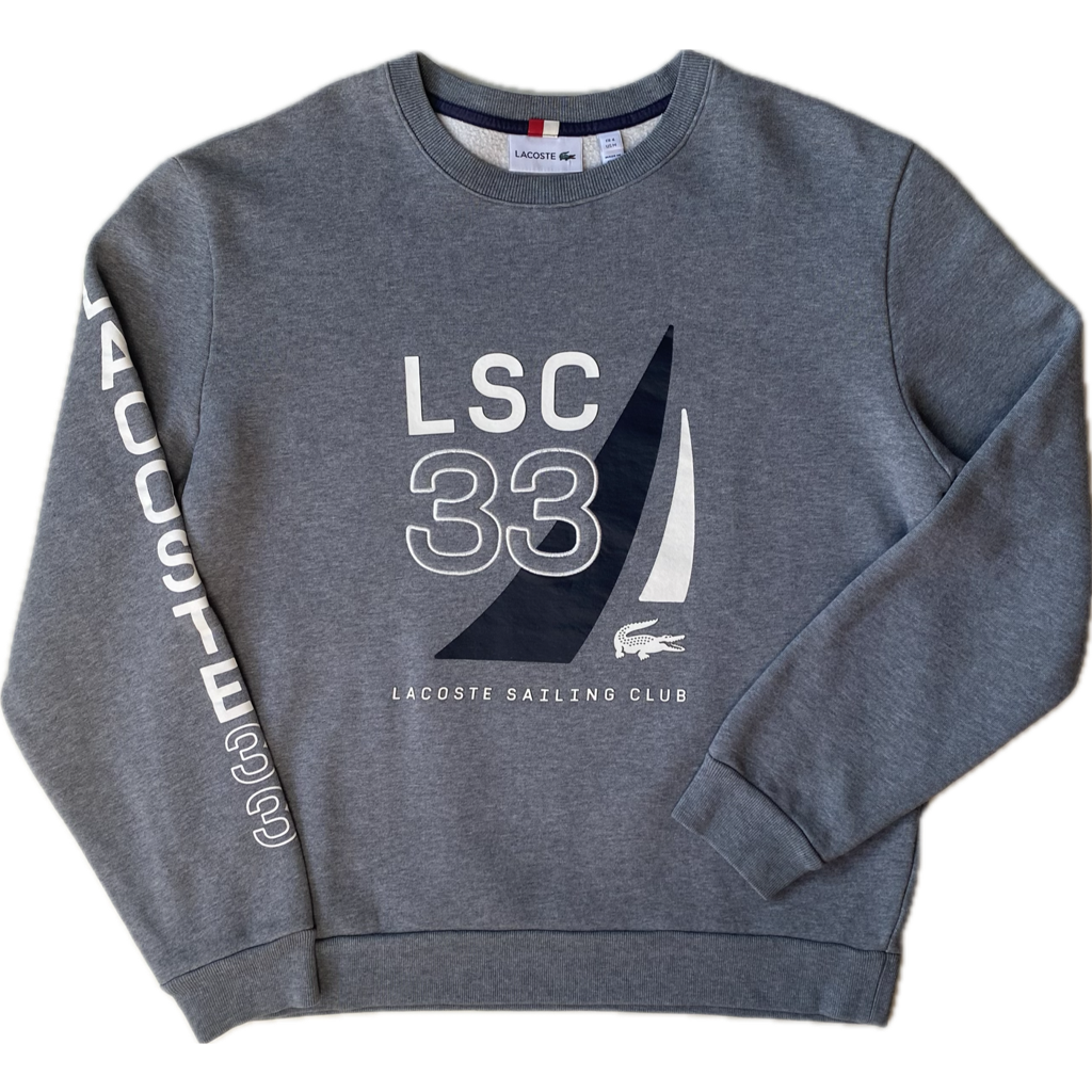 Pull Lacoste sailing, gris, M