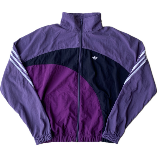 Veste coupe-vent / pluie Adidas, noir et violet, M