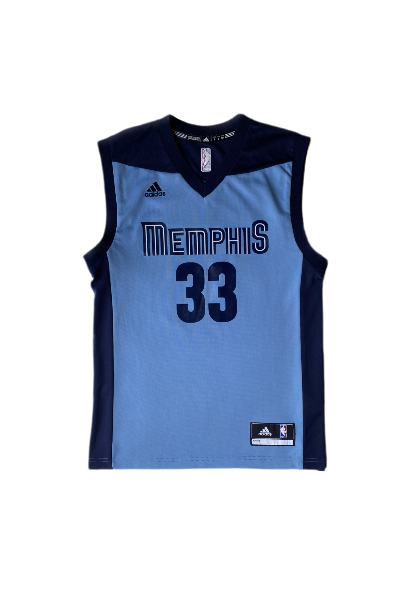 Maillot de basket Adidas, Memphis, Gasol, Bleu, S