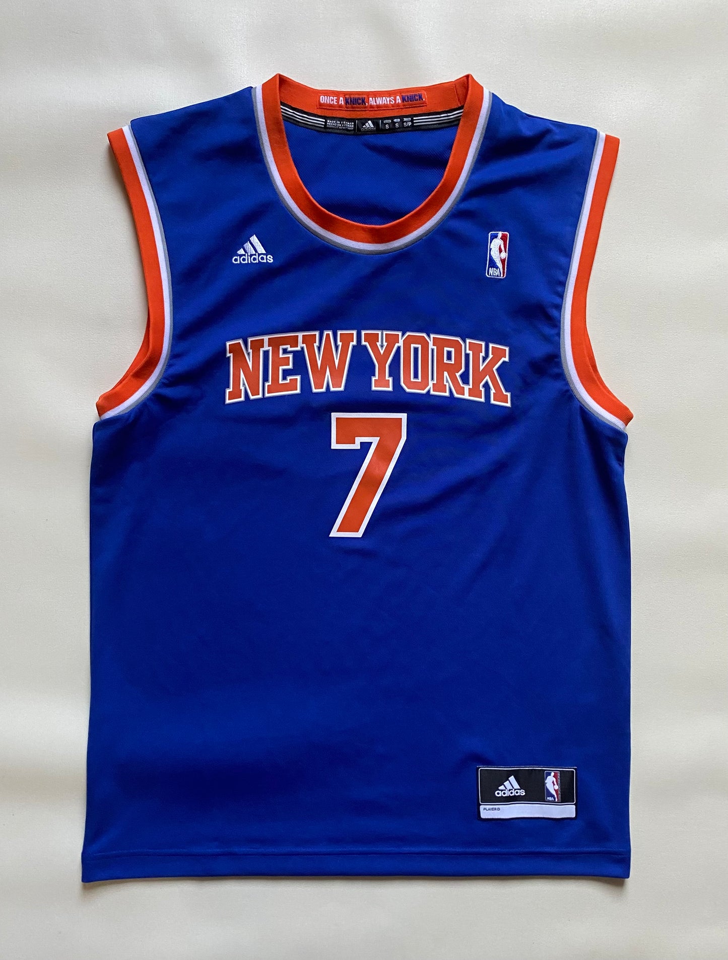 Maillot basket New York Knicks, Carmelo Anthony, bleu, S