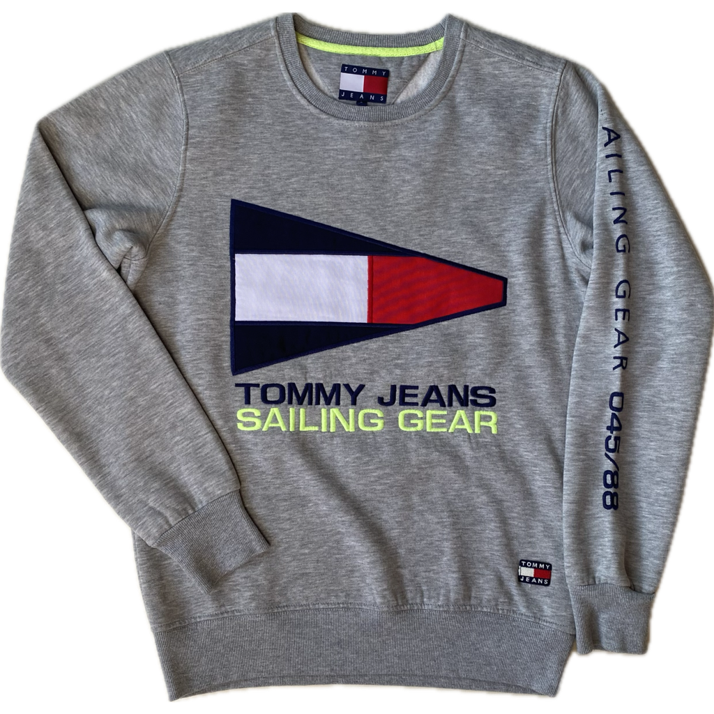 Pull Tommy Hilfiger sailing, gris, S