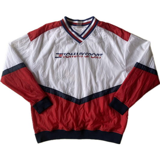 Pull fin Tommy Hilfiger sport, rouge / blanc / bleu, L