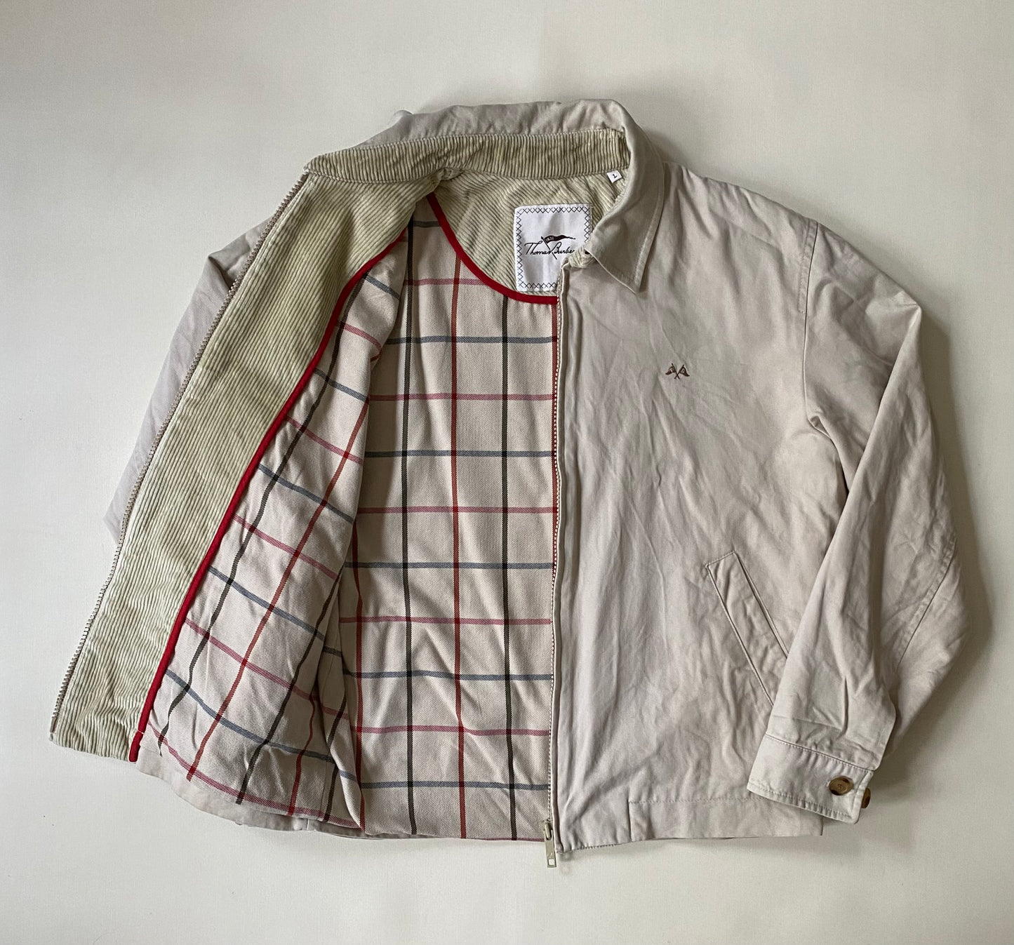 Blouson vintage Burberry, beige, L