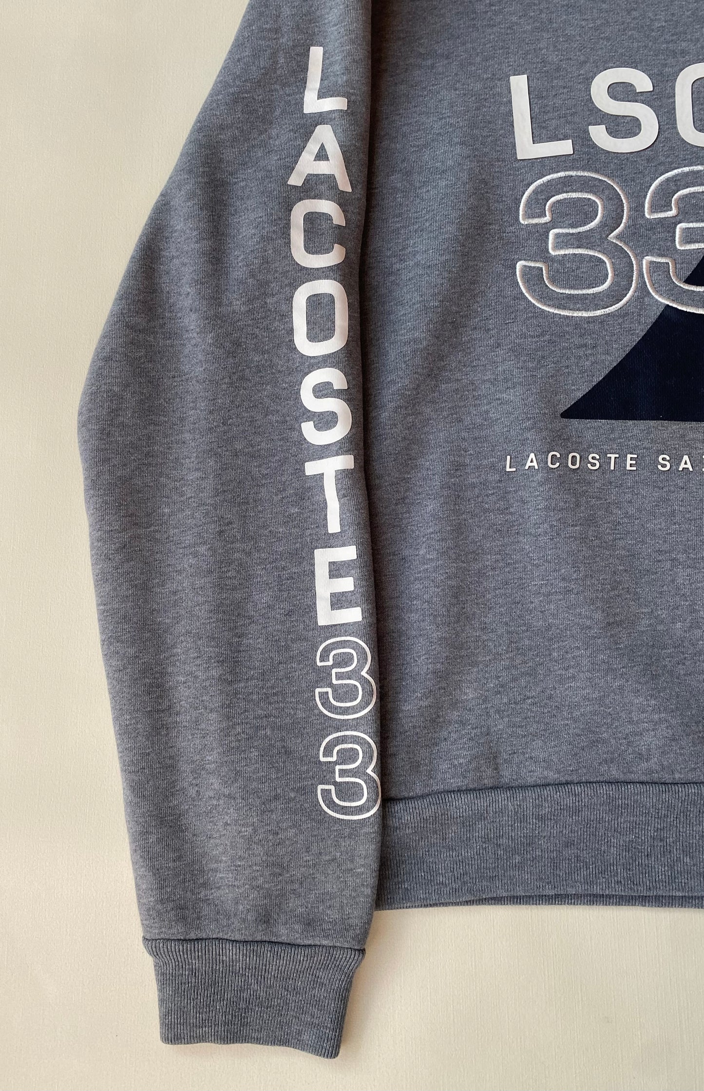 Pull Lacoste sailing, gris, M