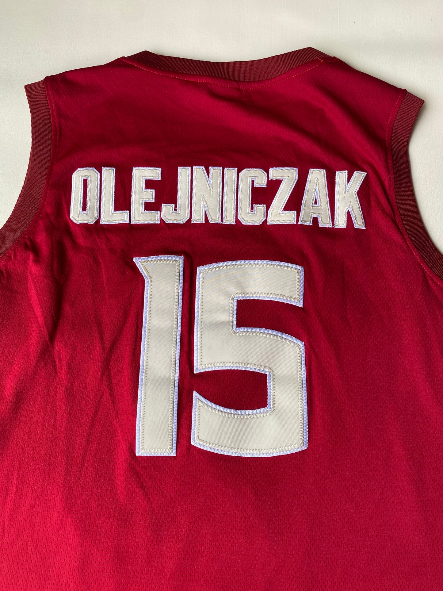 Maillot de basket, Florida State, Olejniczak, 15, rouge