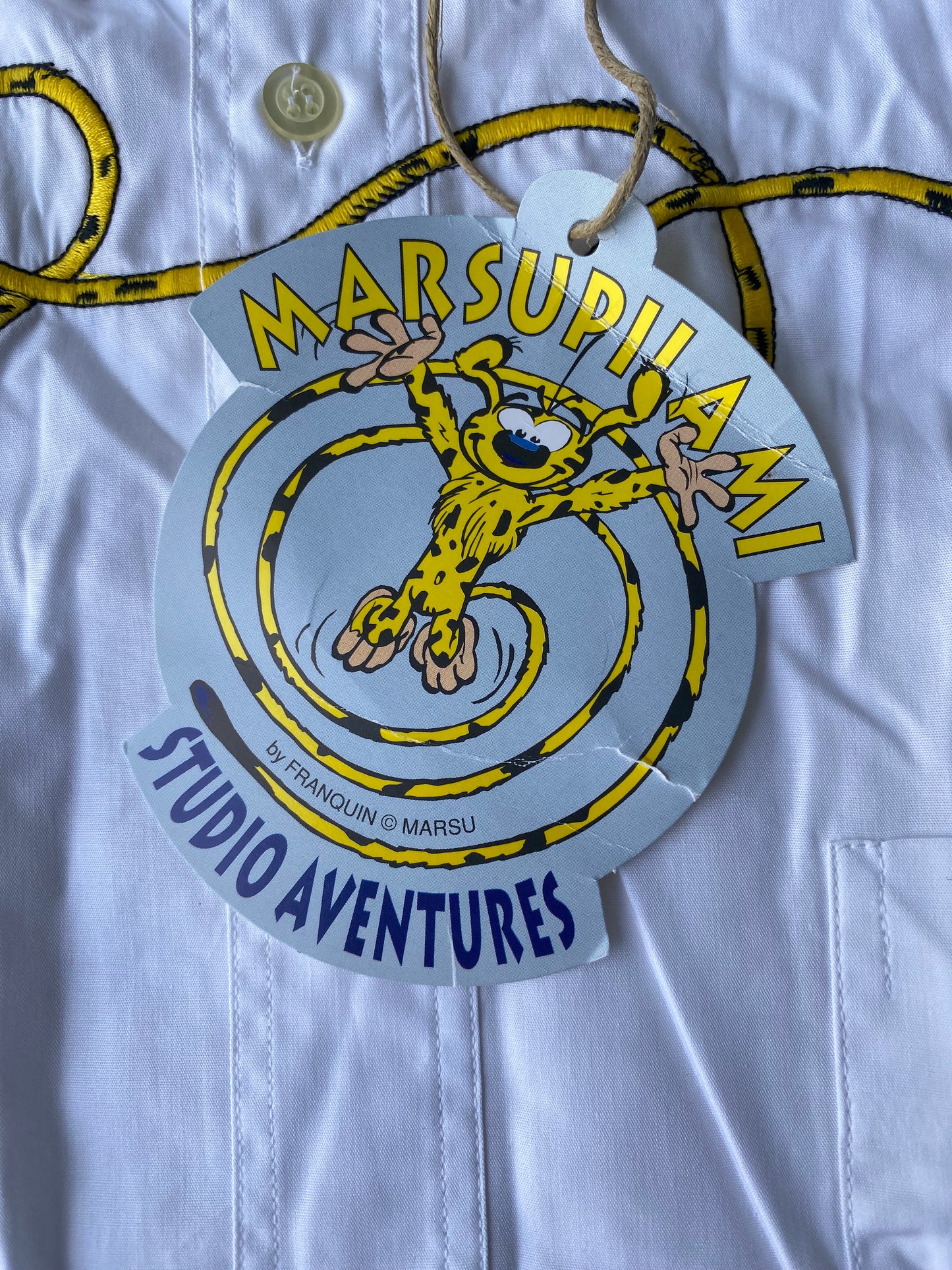 ✅ Chemise collector Marsupilami, blanc, L