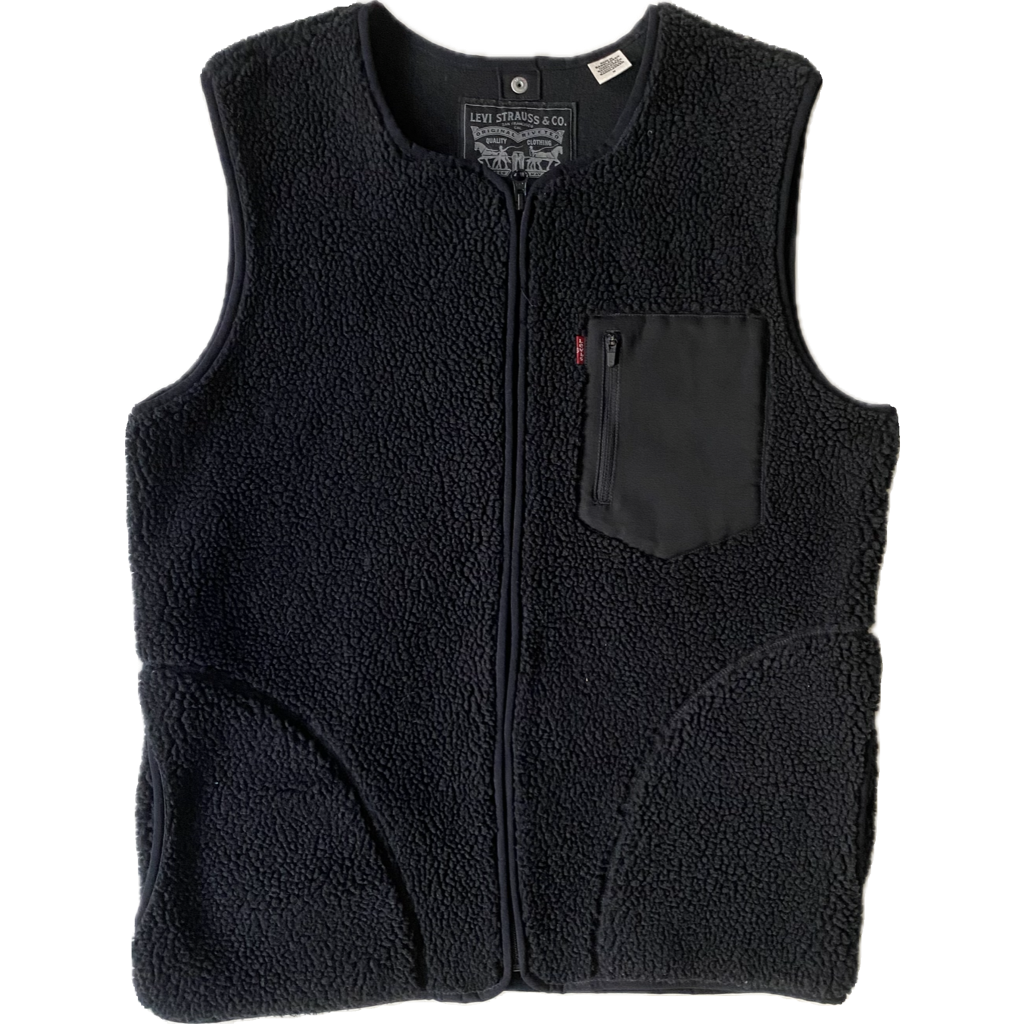 Gilet polaire sans manches Levi's, noire, M