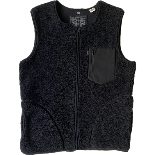 Gilet polaire sans manches Levi's, noire, M