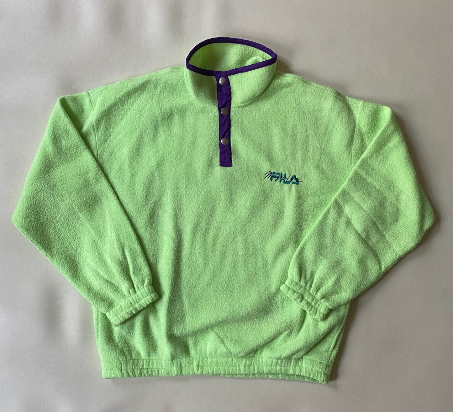 Polaire vintage Fila, vert anis, L