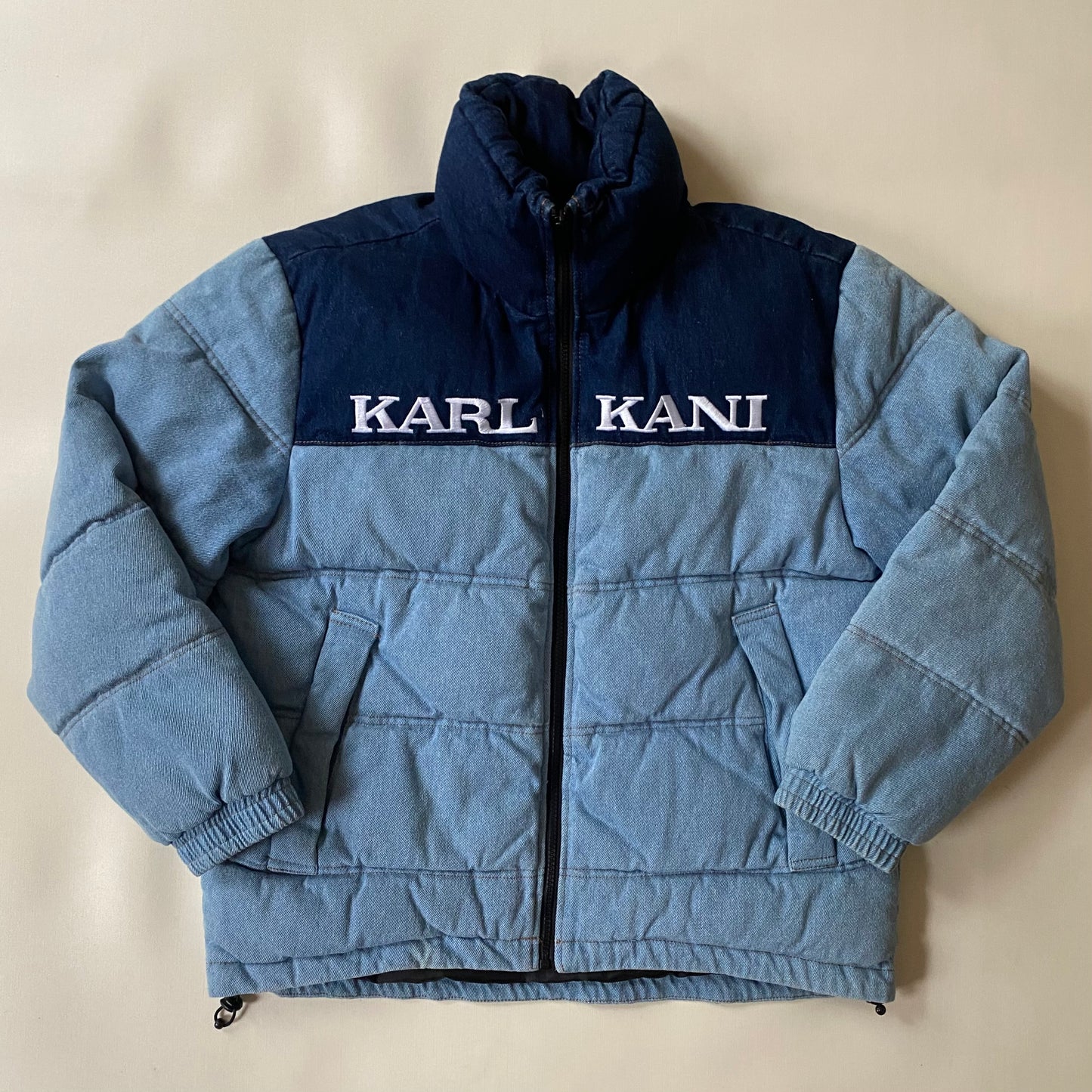 Doudoune jean Karl Kani, bleu marine, M