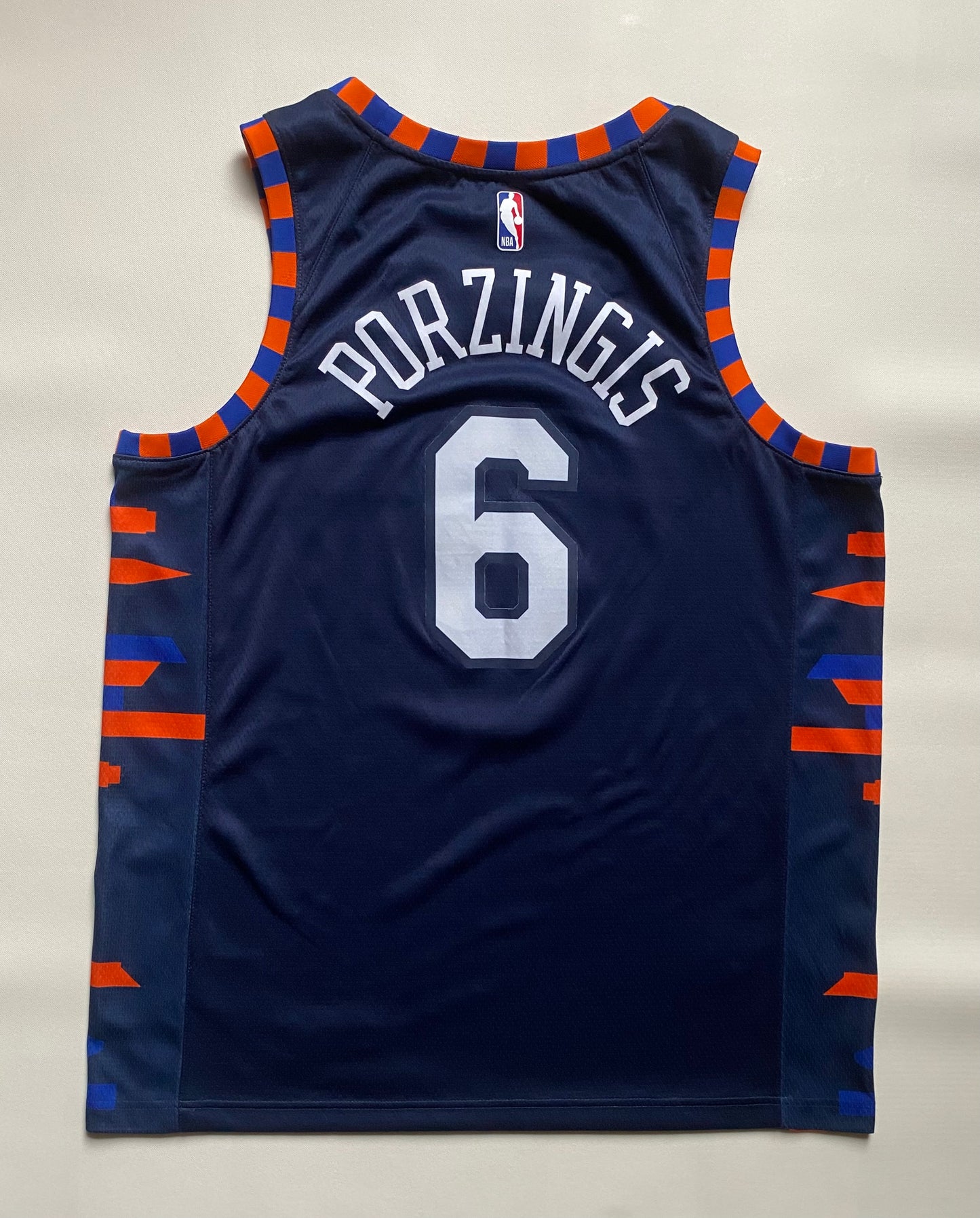 Maillot de basket Nike, New York Knicks, Porzingis, bleu marine, M