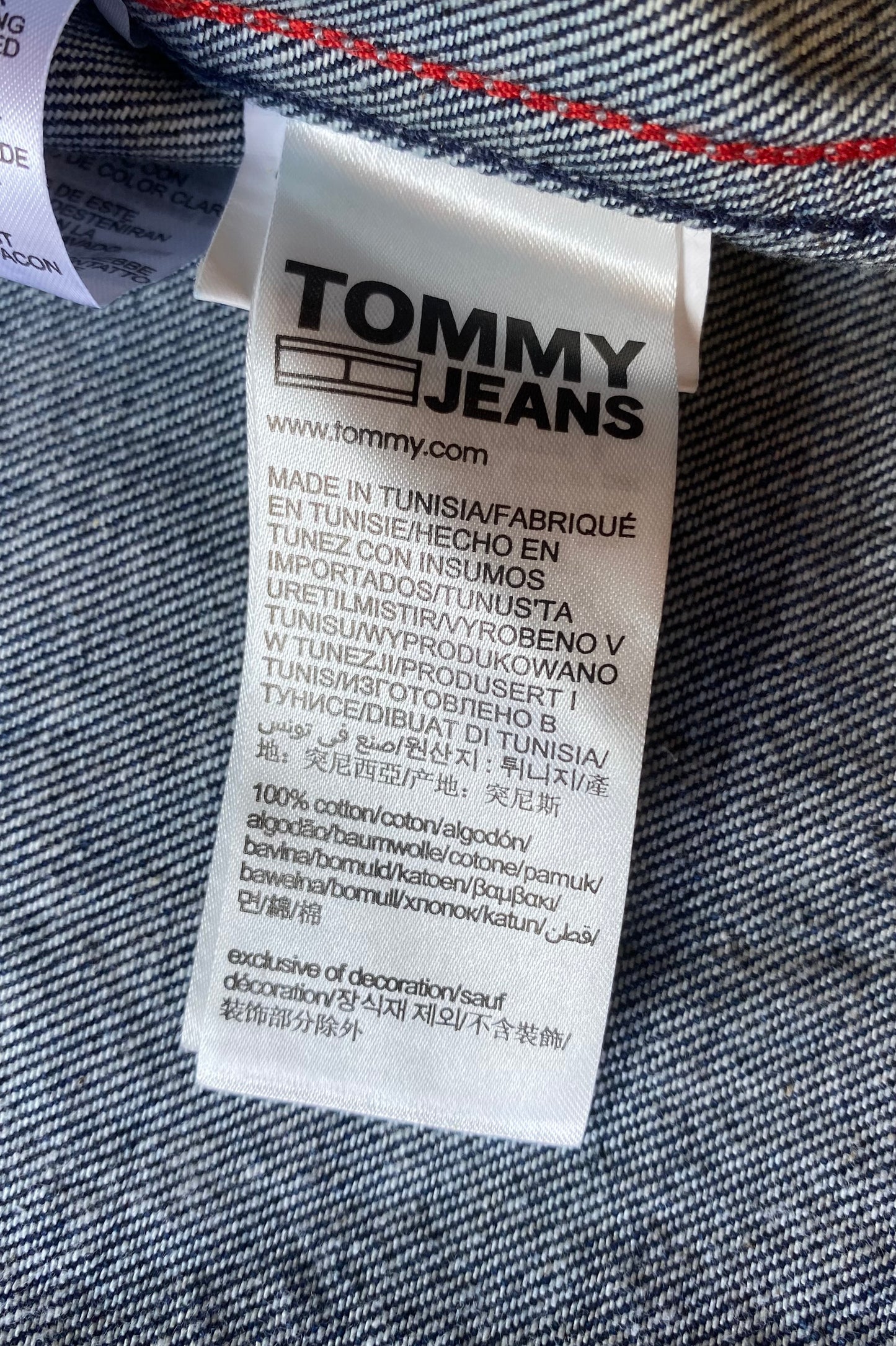 Veste jean Tommy Hilfiger, bleu marine, S oversize