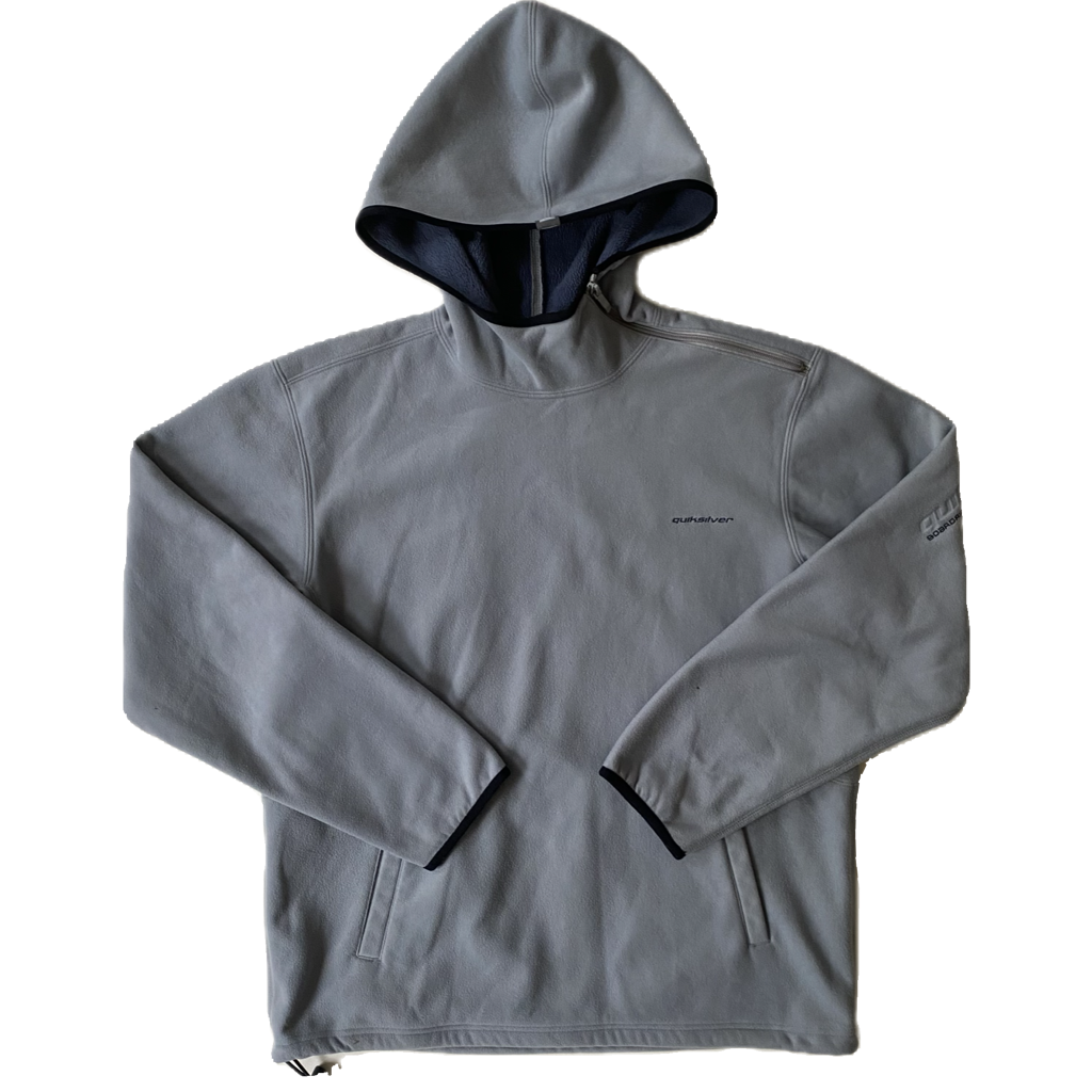 Polaire vintage capuche Quiksilver, M légèrement oversize