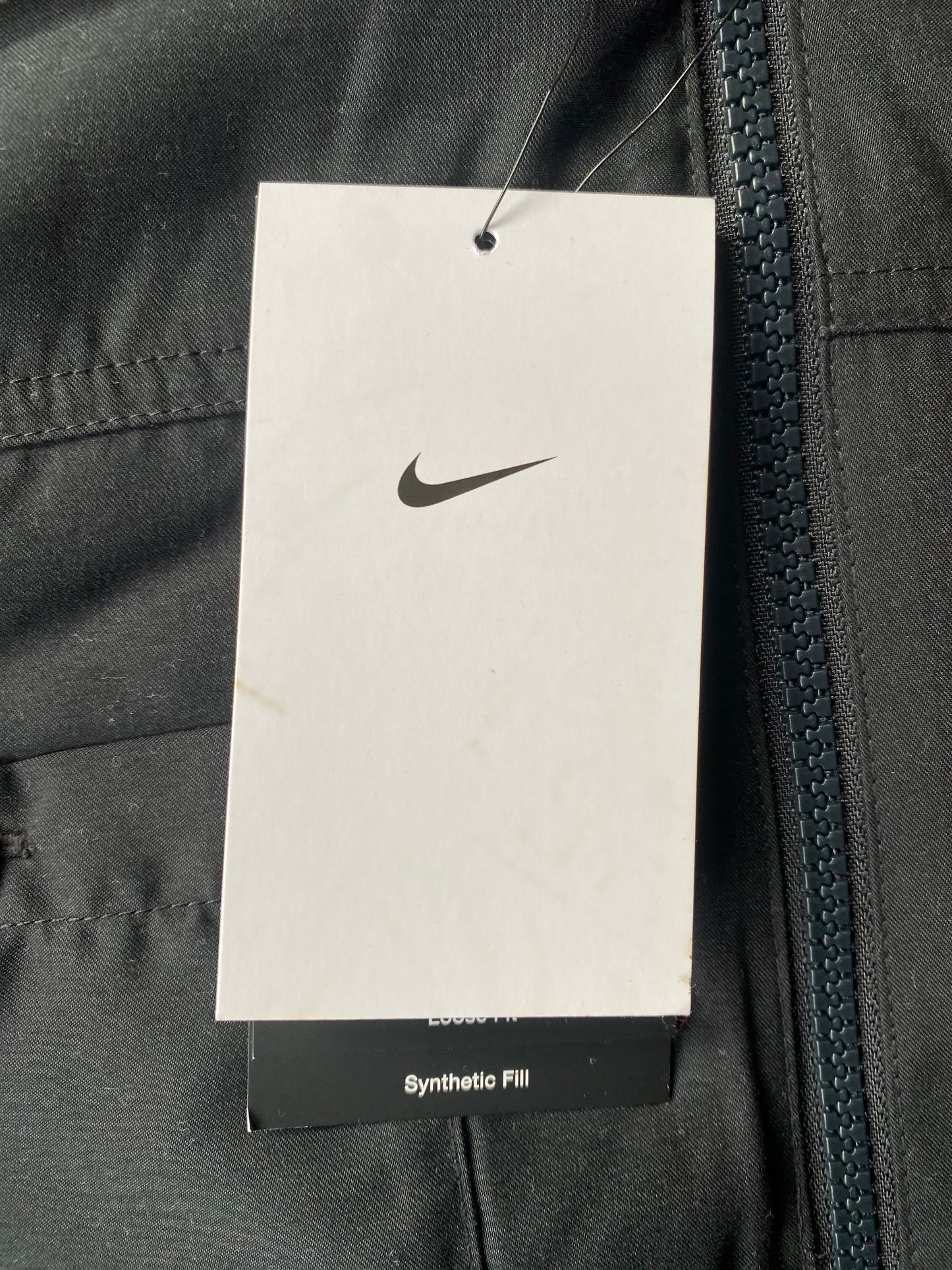 Veste col fourrure Nike, noir, S légèrement oversize