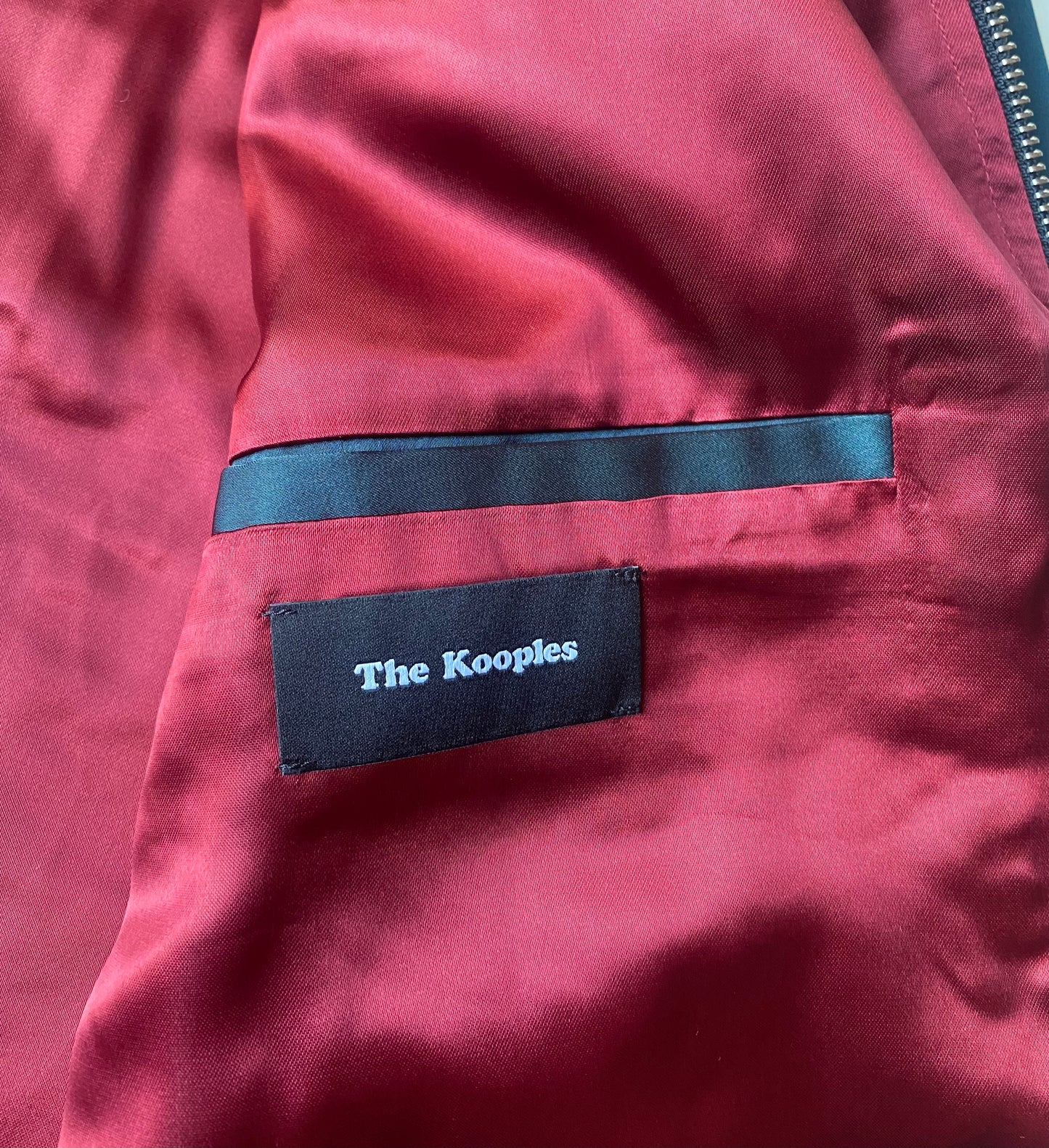 Veste bomber légère The Kooples, bleu/vert, L