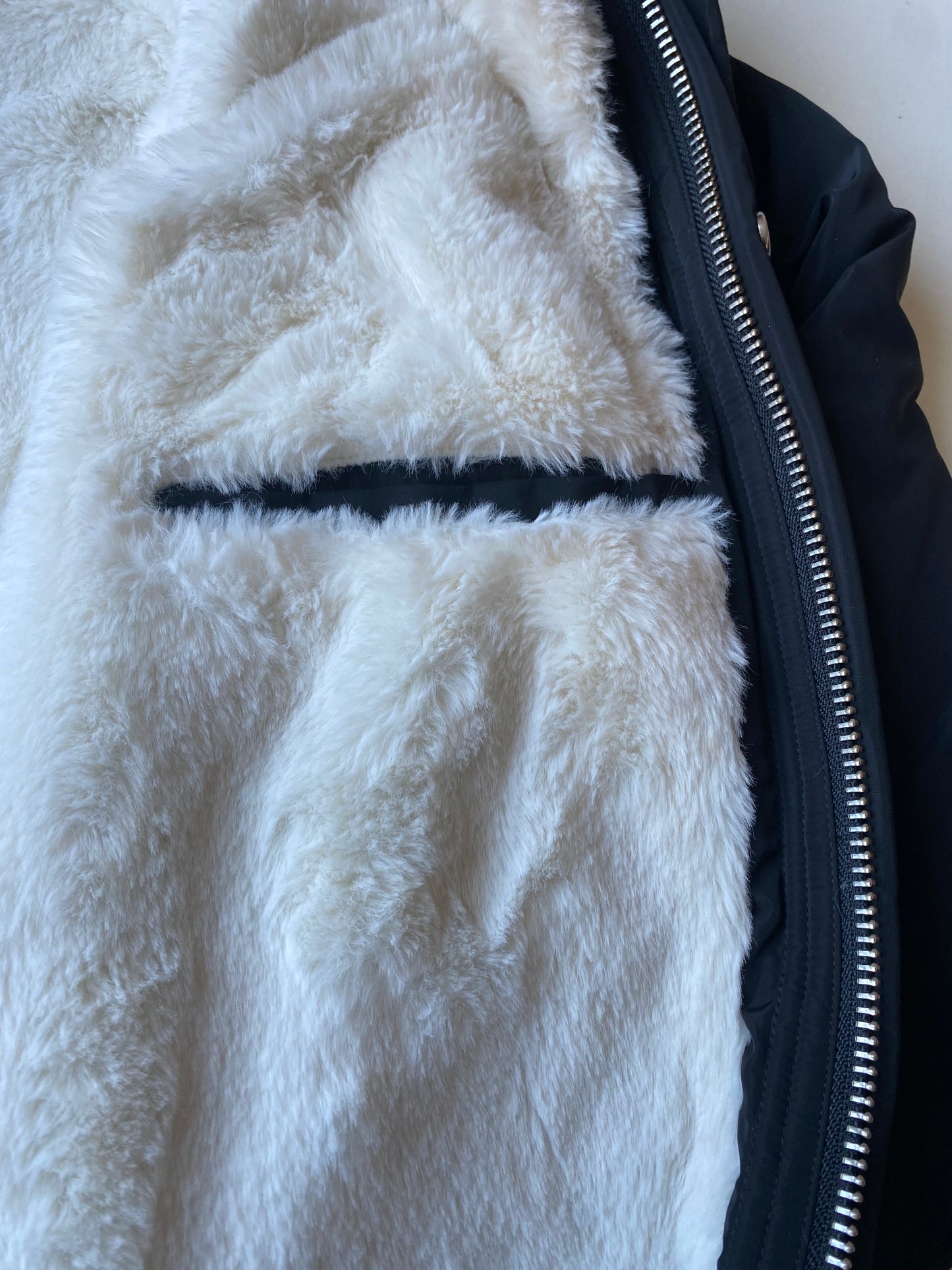 ✅ Parka polaire The Kooples Sport, noir et blanc, M/L