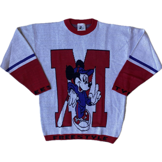 ✅ Pull collector Walt Disney, Mickey, rouge et blanc, S