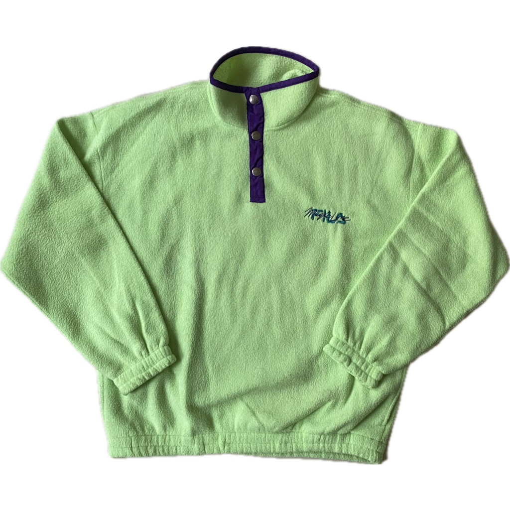 Polaire vintage Fila, vert anis, L