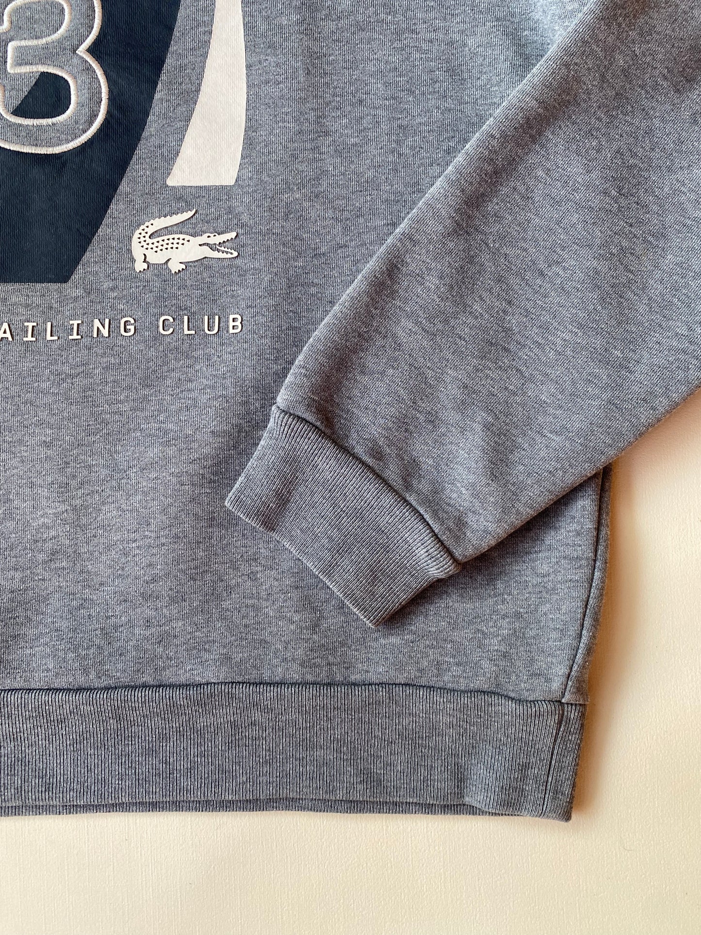 Pull Lacoste sailing, gris, M