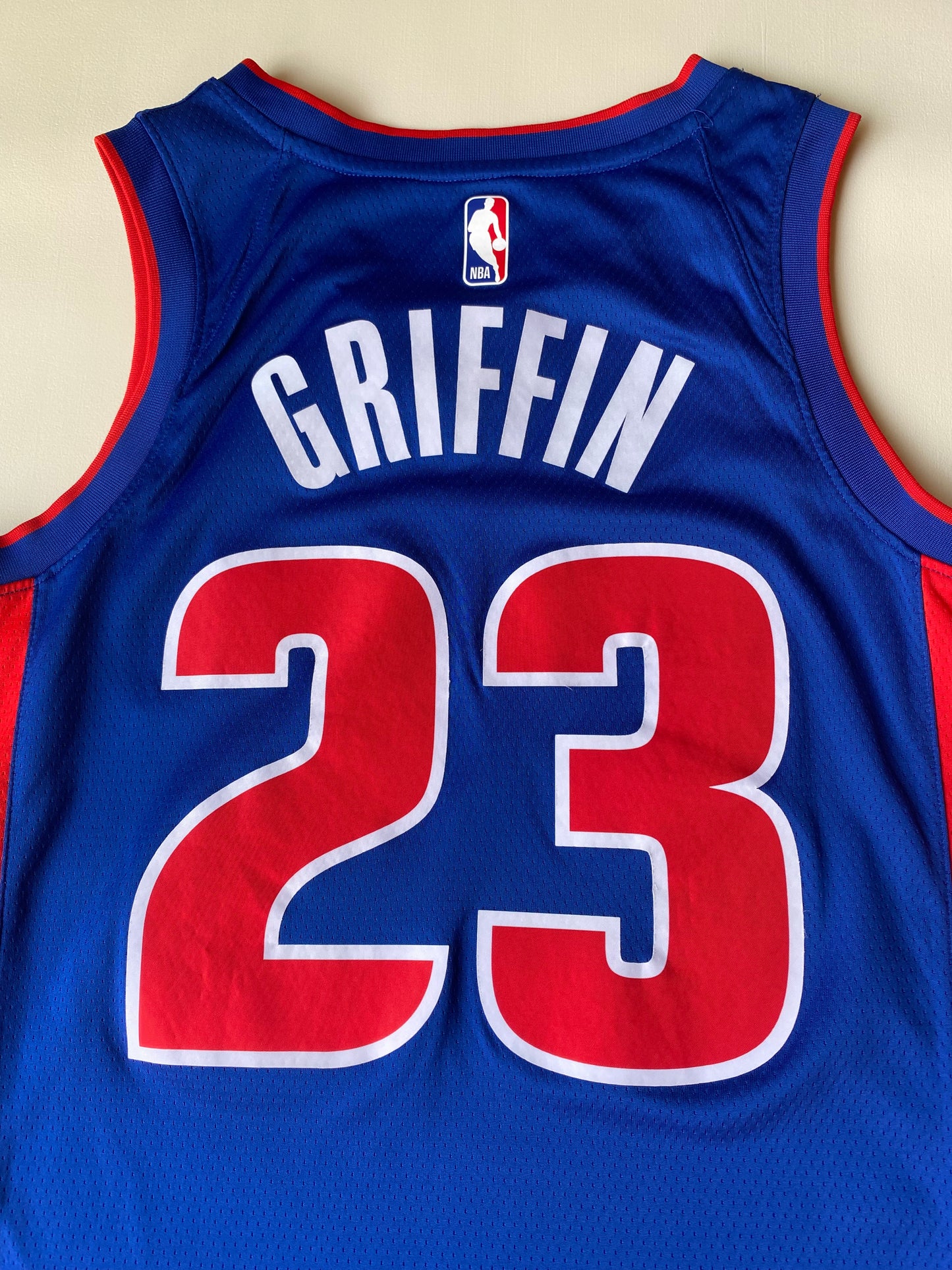 Maillot de basket Nike, Detroit Pistons, Griffin, Rouge/bleu, M