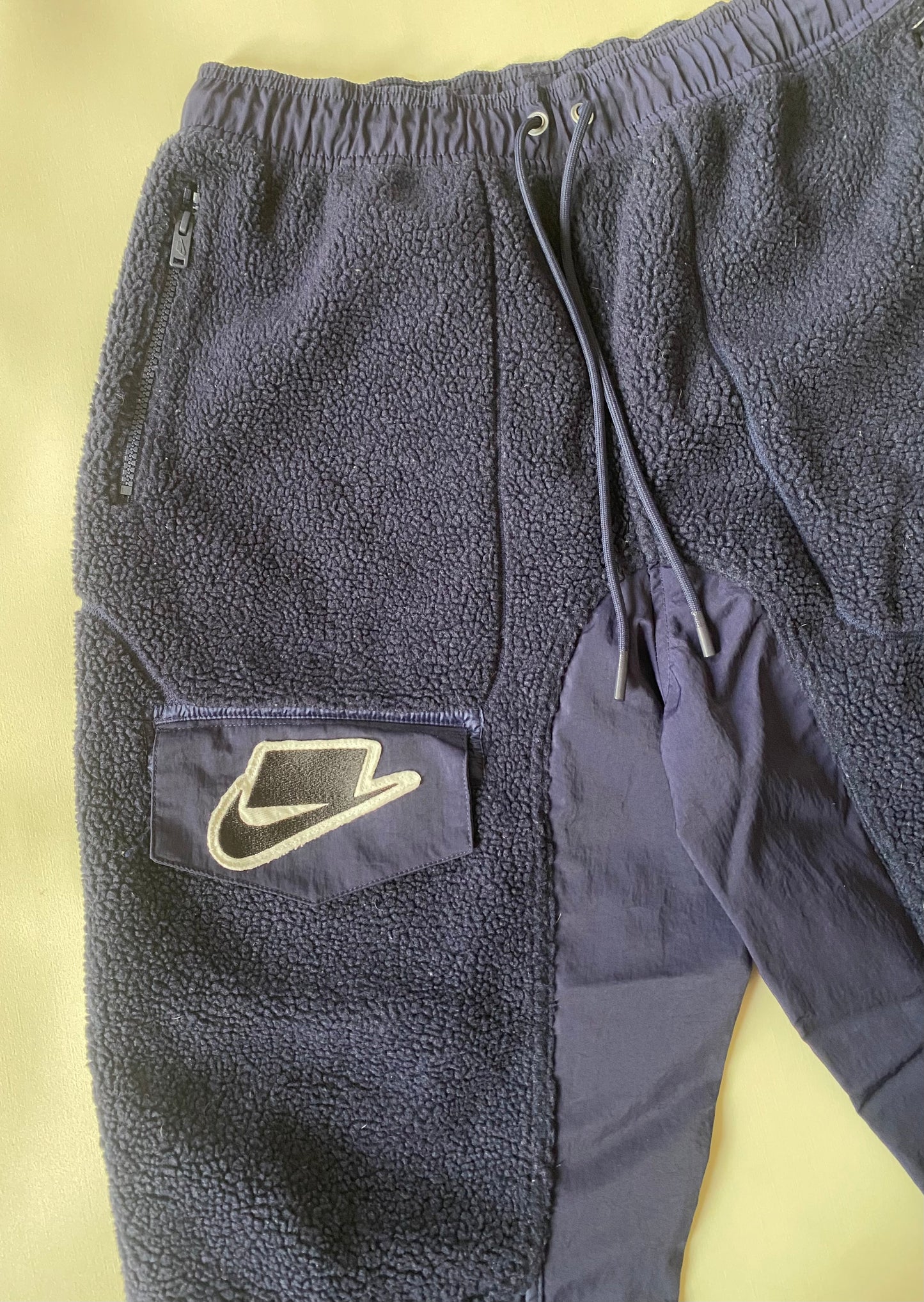 Pantalon jogging Nike polaire, bleu marine, M (40)