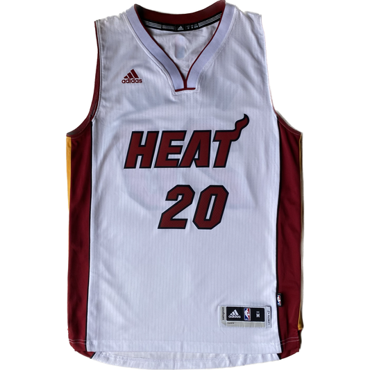 Maillot de basket Adidas, Miami Heat, Winslow, blanc/rouge